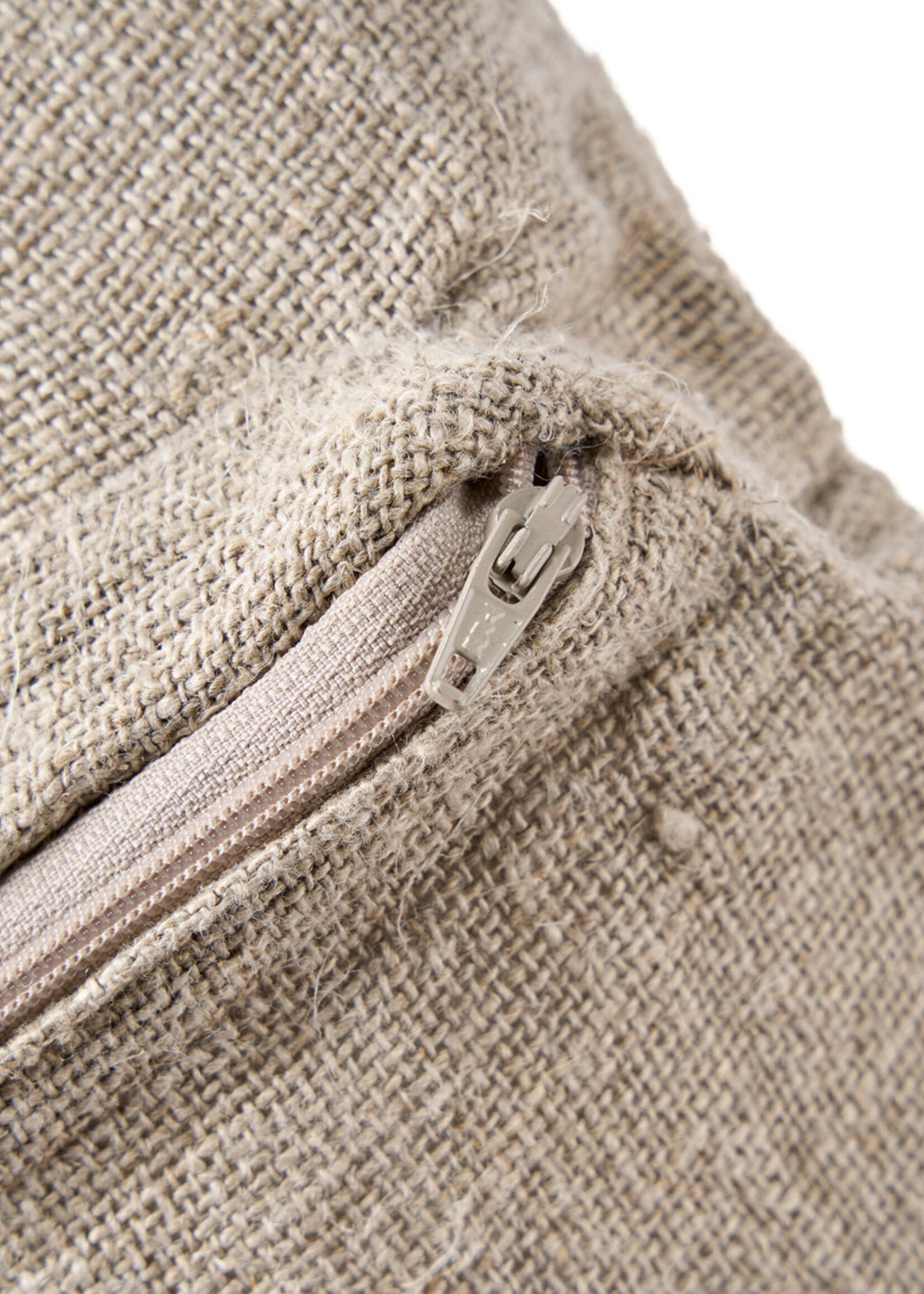 Bazar Bizar Antwerp The Linen Stitch Cushion Cover - Natural White
