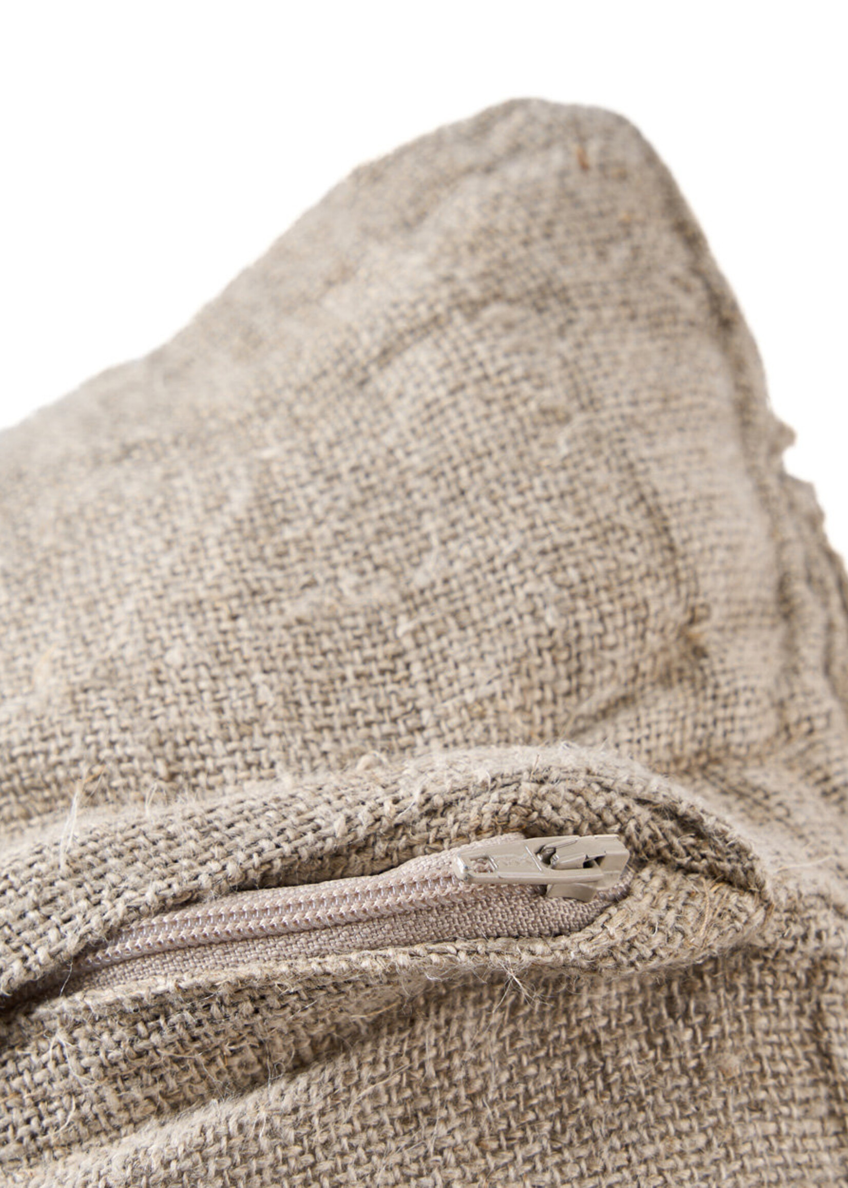 Bazar Bizar Antwerp The Linen Damier Cushion Cover - Natural