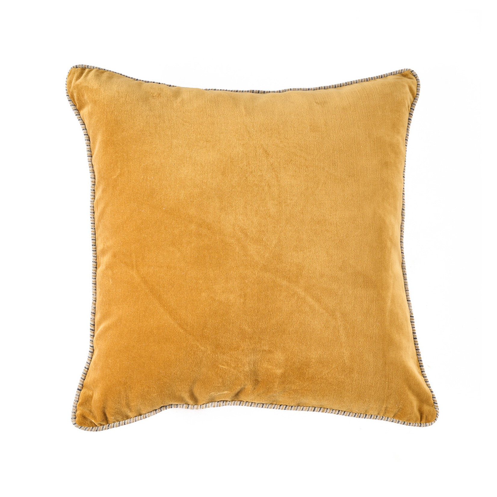 Bazar Bizar Antwerp The Velvet Crush Cushion Cover - Mustard - 50x50