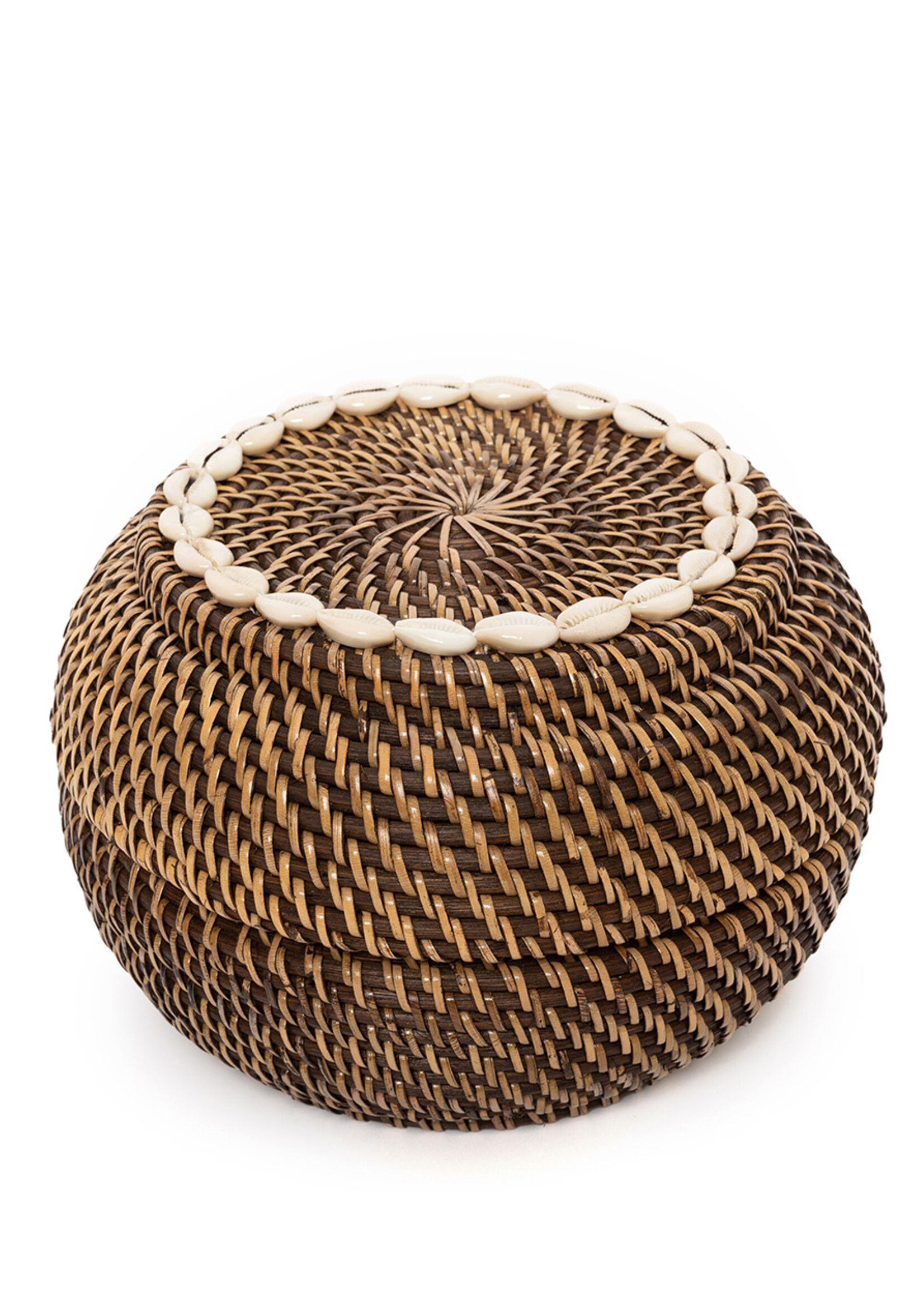 Bazar Bizar Antwerp The Colonial Peek-a-Boo Basket - Natural Brown - M