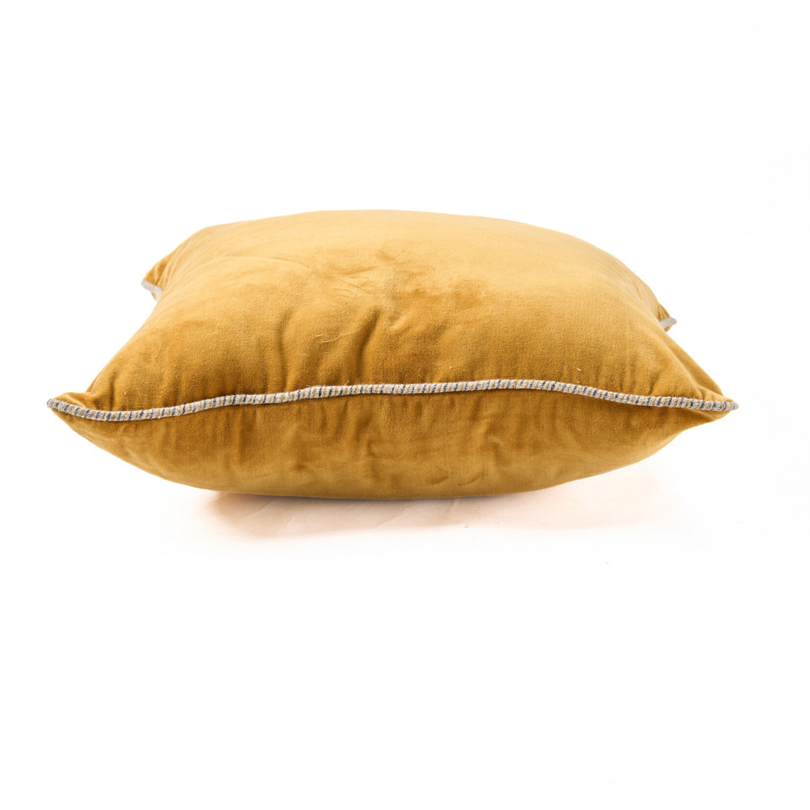 Bazar Bizar Antwerp The Velvet Crush Cushion Cover - Mustard - 50x50