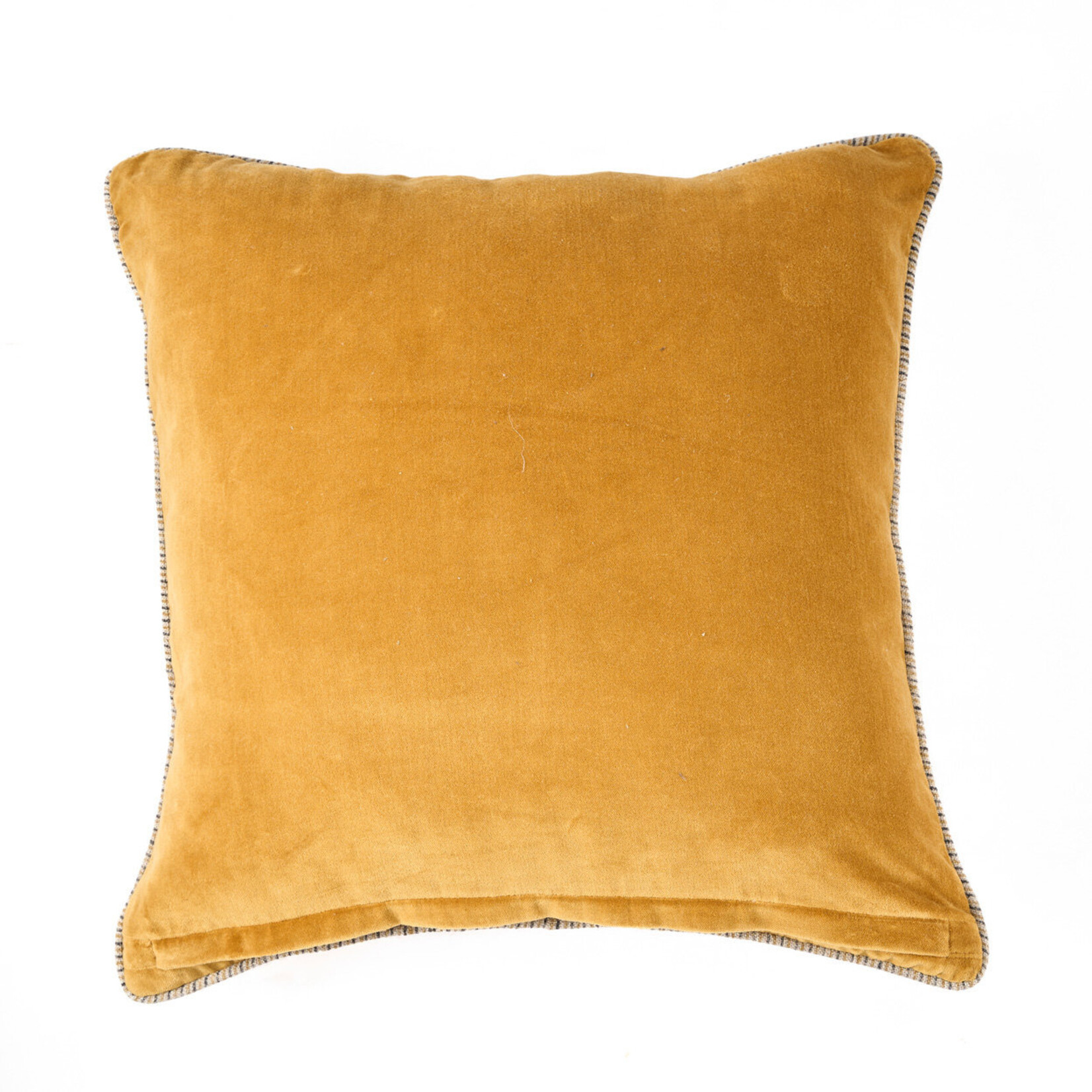 Bazar Bizar Antwerp The Velvet Crush Cushion Cover - Mustard - 50x50