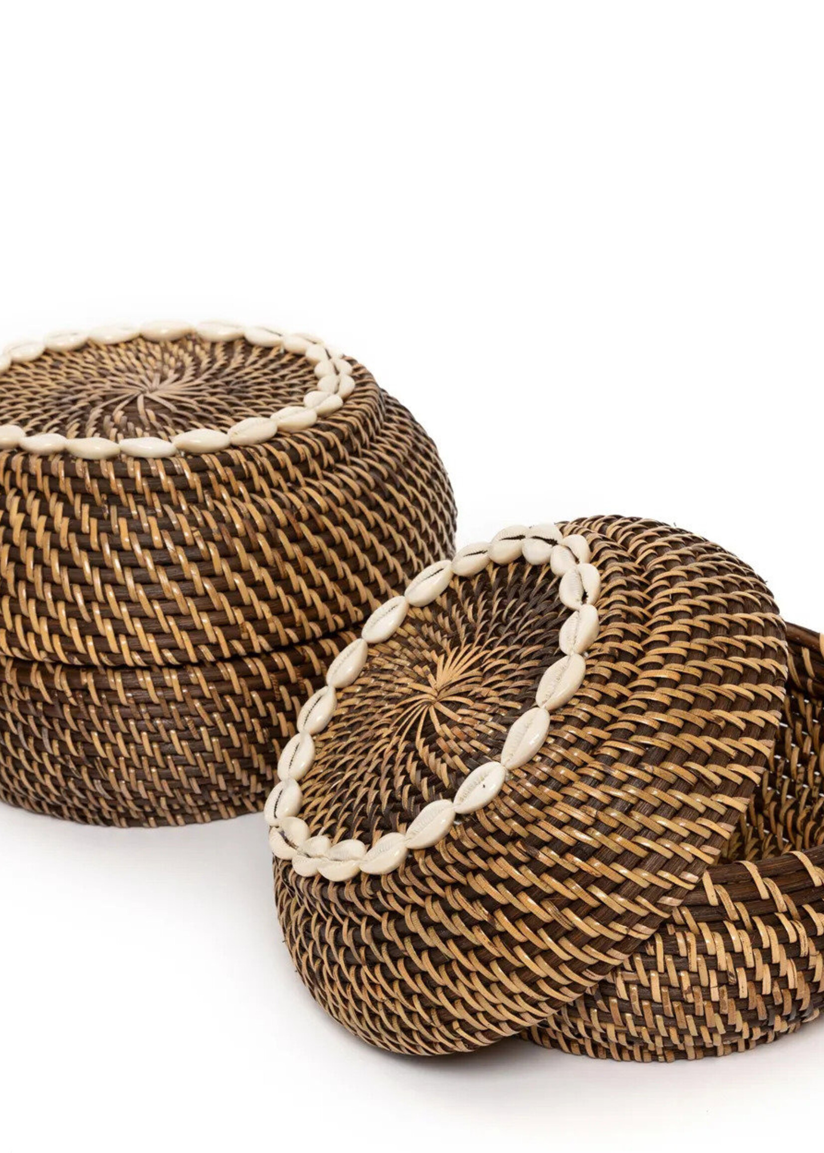 Bazar Bizar Antwerp The Colonial Peek-a-Boo Basket - Natural Brown - M
