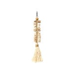 Bazar Bizar Antwerp The Macrame Fishbone Keychain - Cream