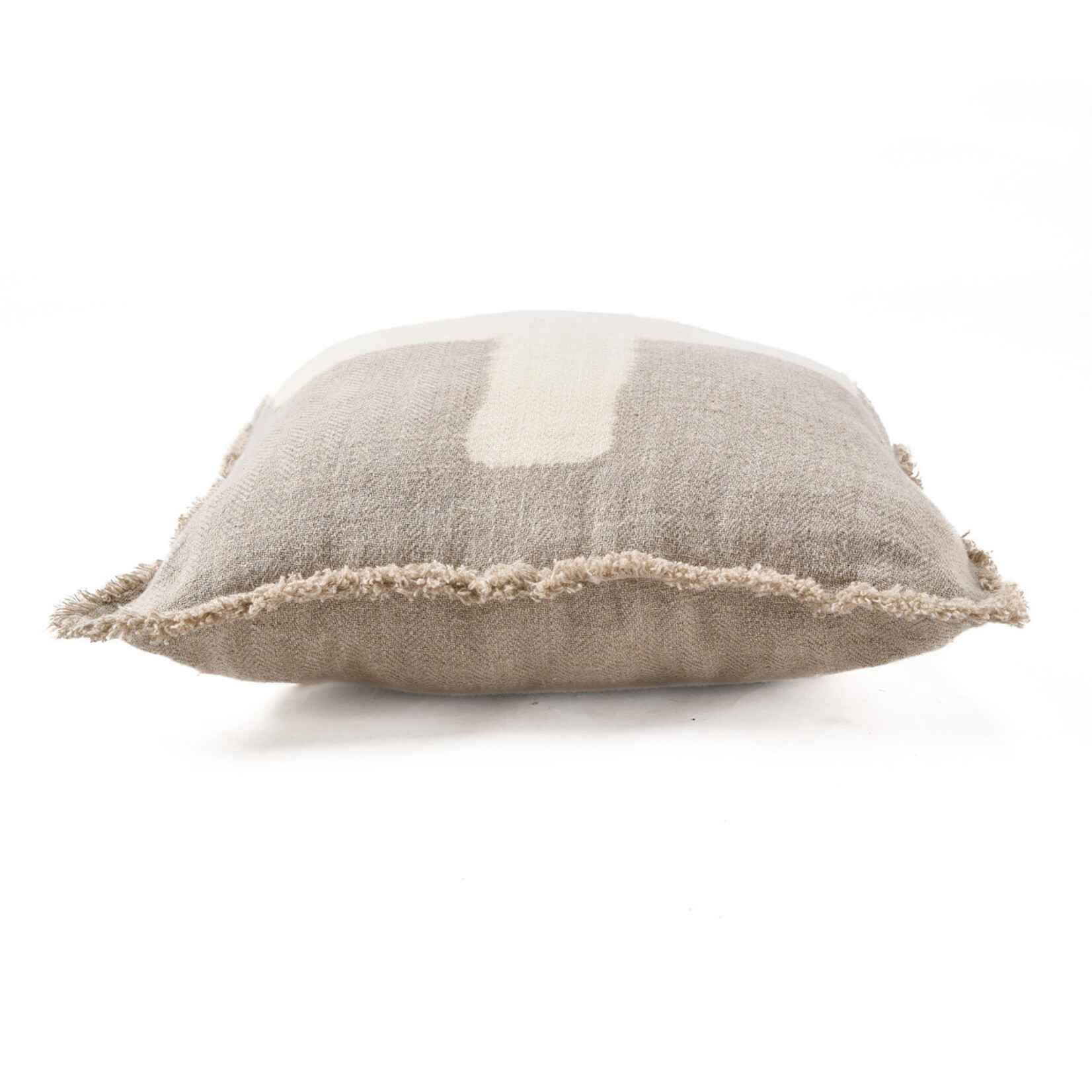 Bazar Bizar Antwerp The Ivory Cross Cushion Cover - Natural White - 50x50
