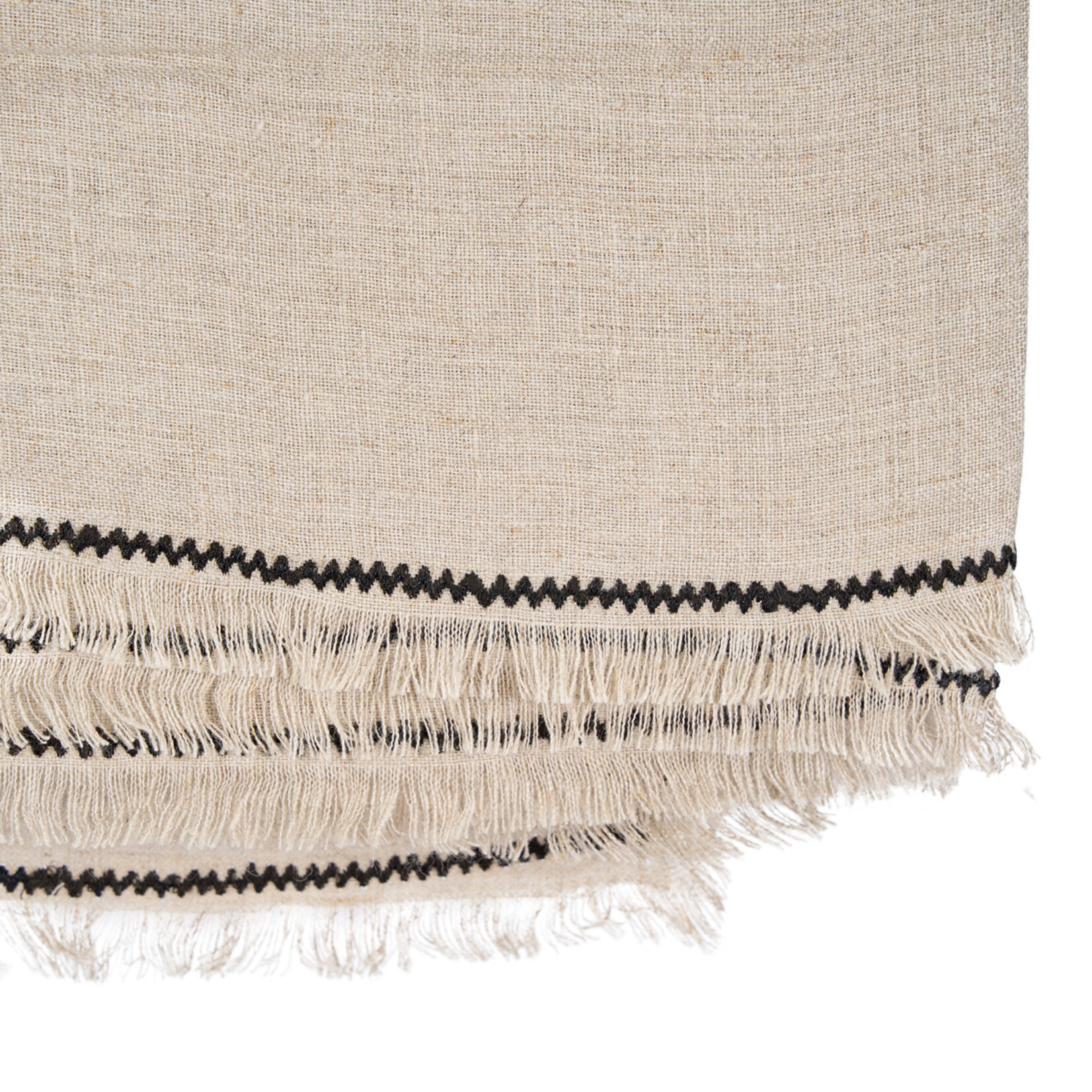 Bazar Bizar Antwerp The Tuscany Tablecloth - Natural Black - 150x300