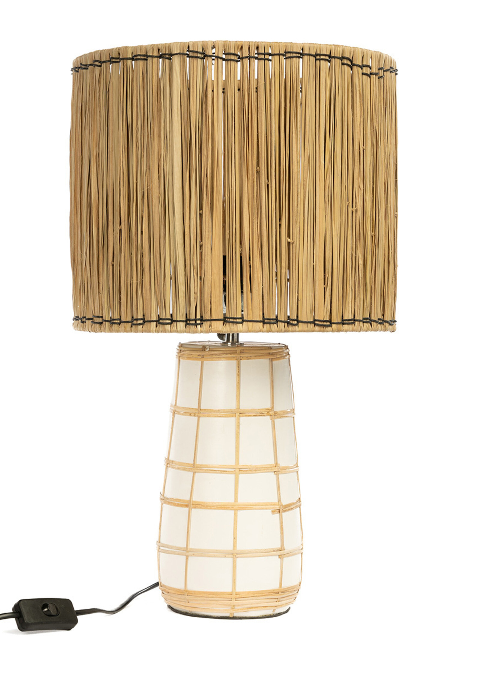 Bazar Bizar Antwerp The Molokai Table Lamp - White Natural