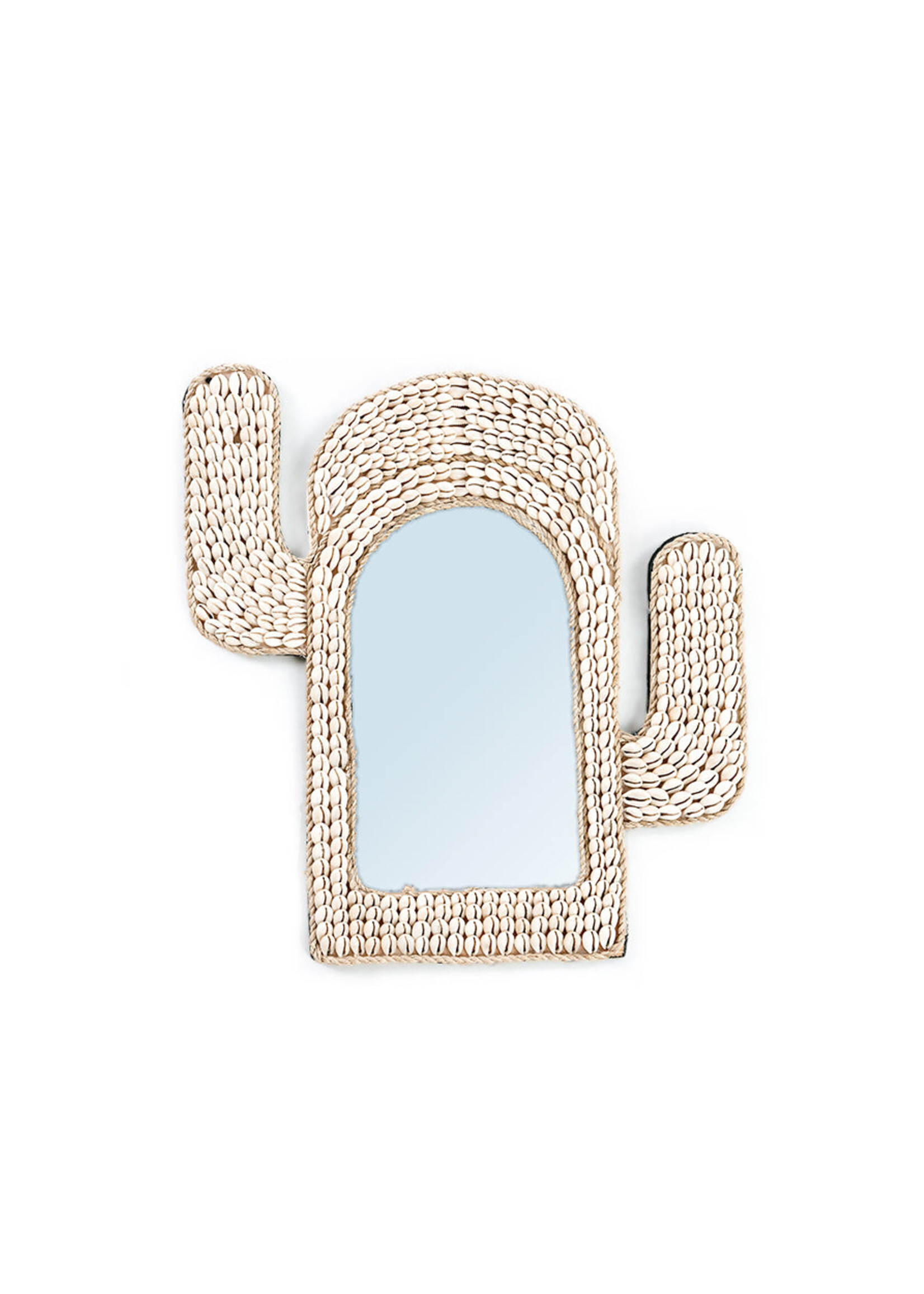 Bazar Bizar Antwerp The Cactus Shell Mirror - White
