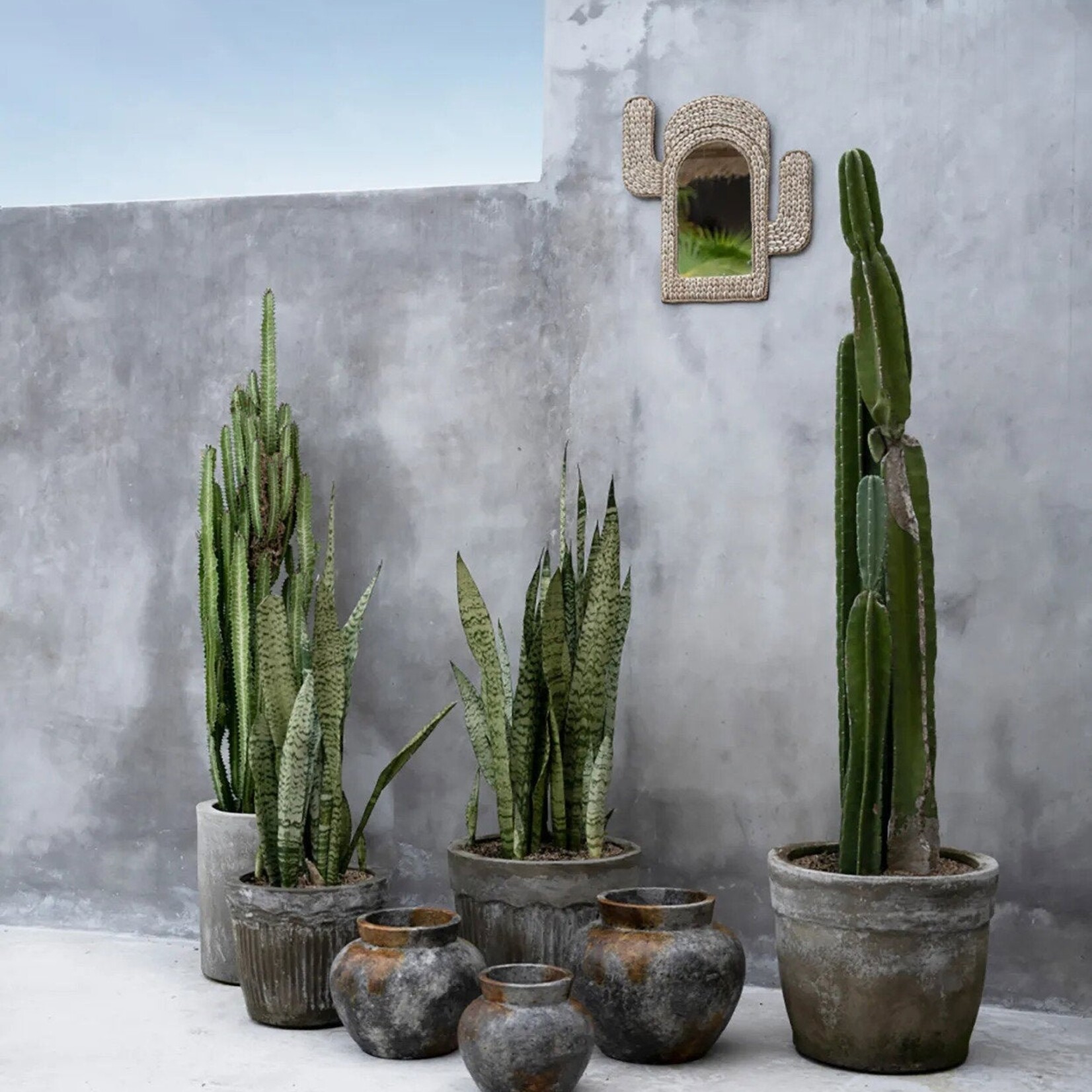 Bazar Bizar Antwerp The Cactus Shell Mirror - White