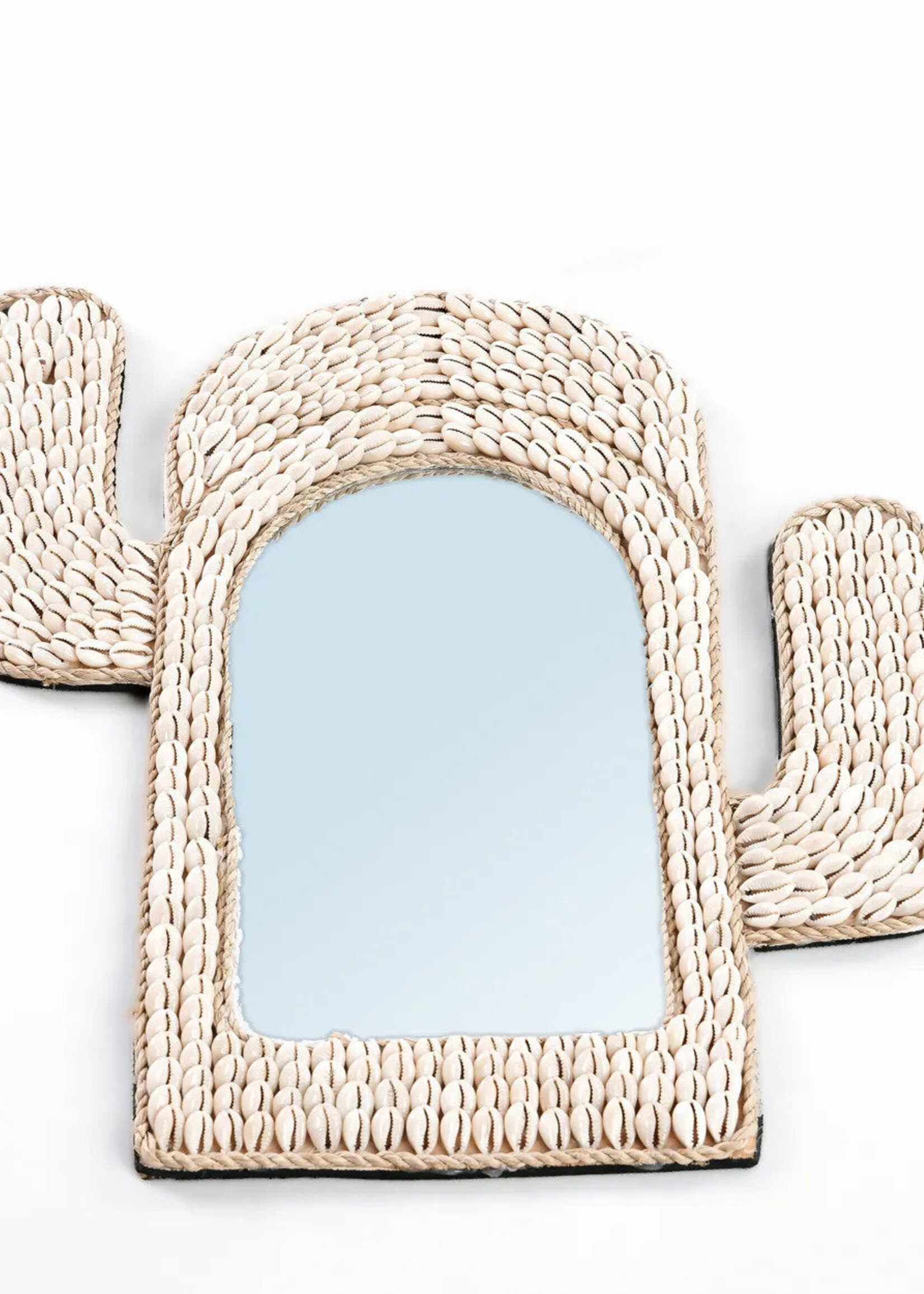 Bazar Bizar Antwerp The Cactus Shell Mirror - White
