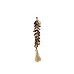 Bazar Bizar Antwerp The Raffia Fishbone Keychain - Natural Black