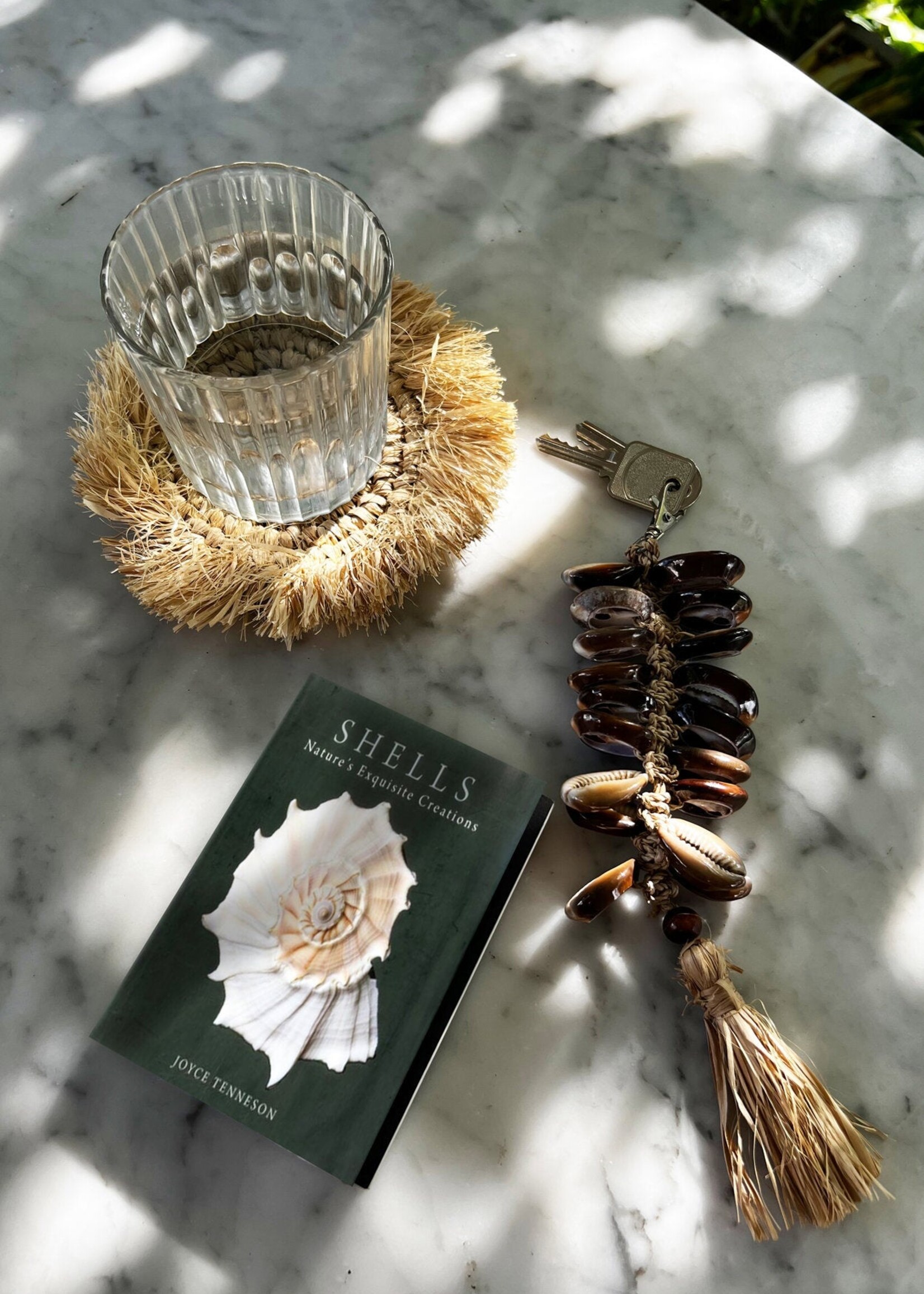 Bazar Bizar Antwerp The Raffia Fishbone Keychain - Natural Black