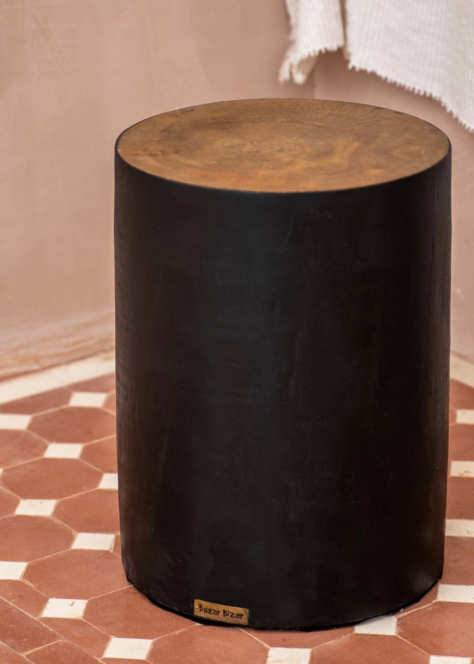 Bazar Bizar The Tribe Stool - Natural Black