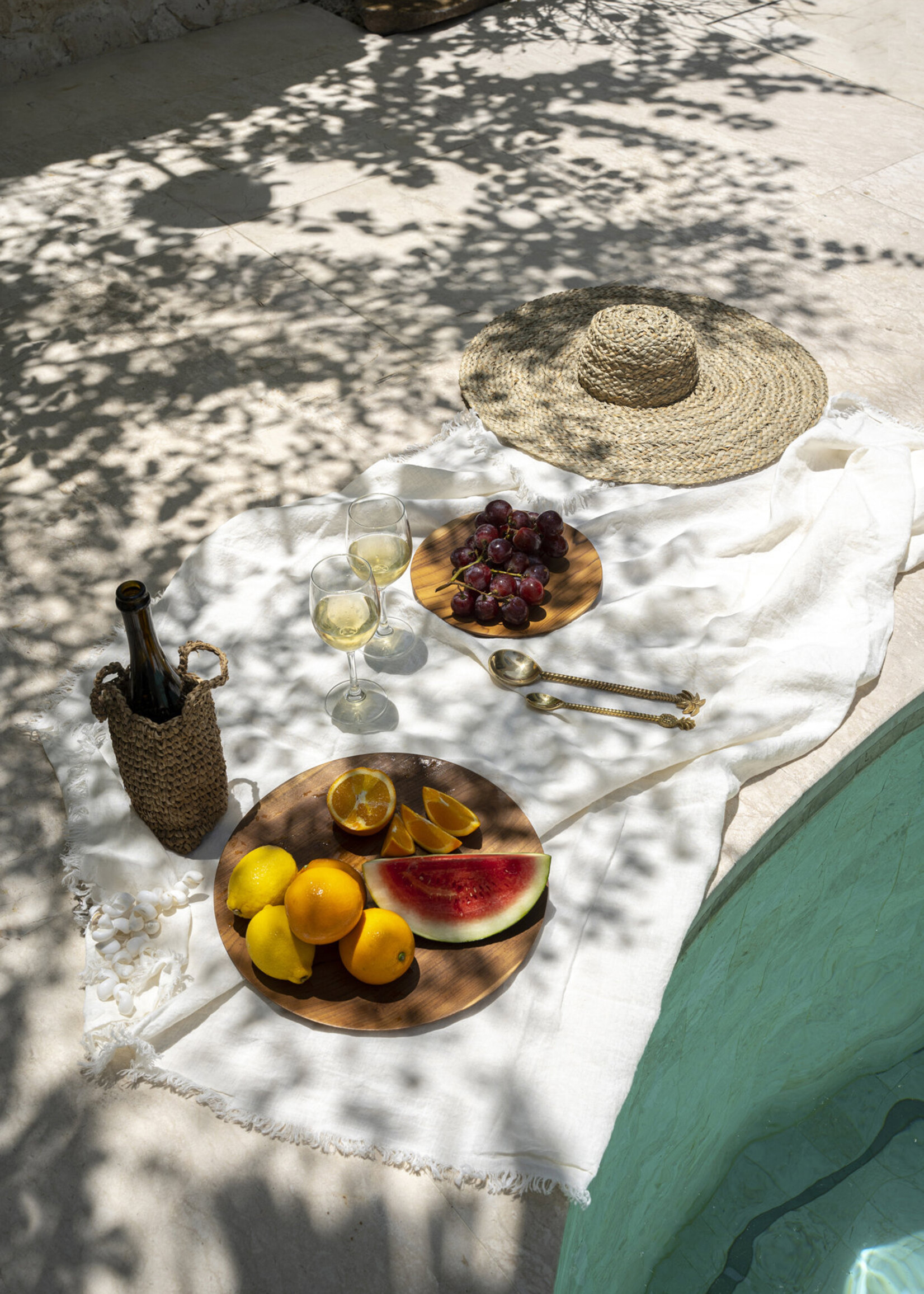 Bazar Bizar Antwerp The Linen Tablecloth - White - 150x250