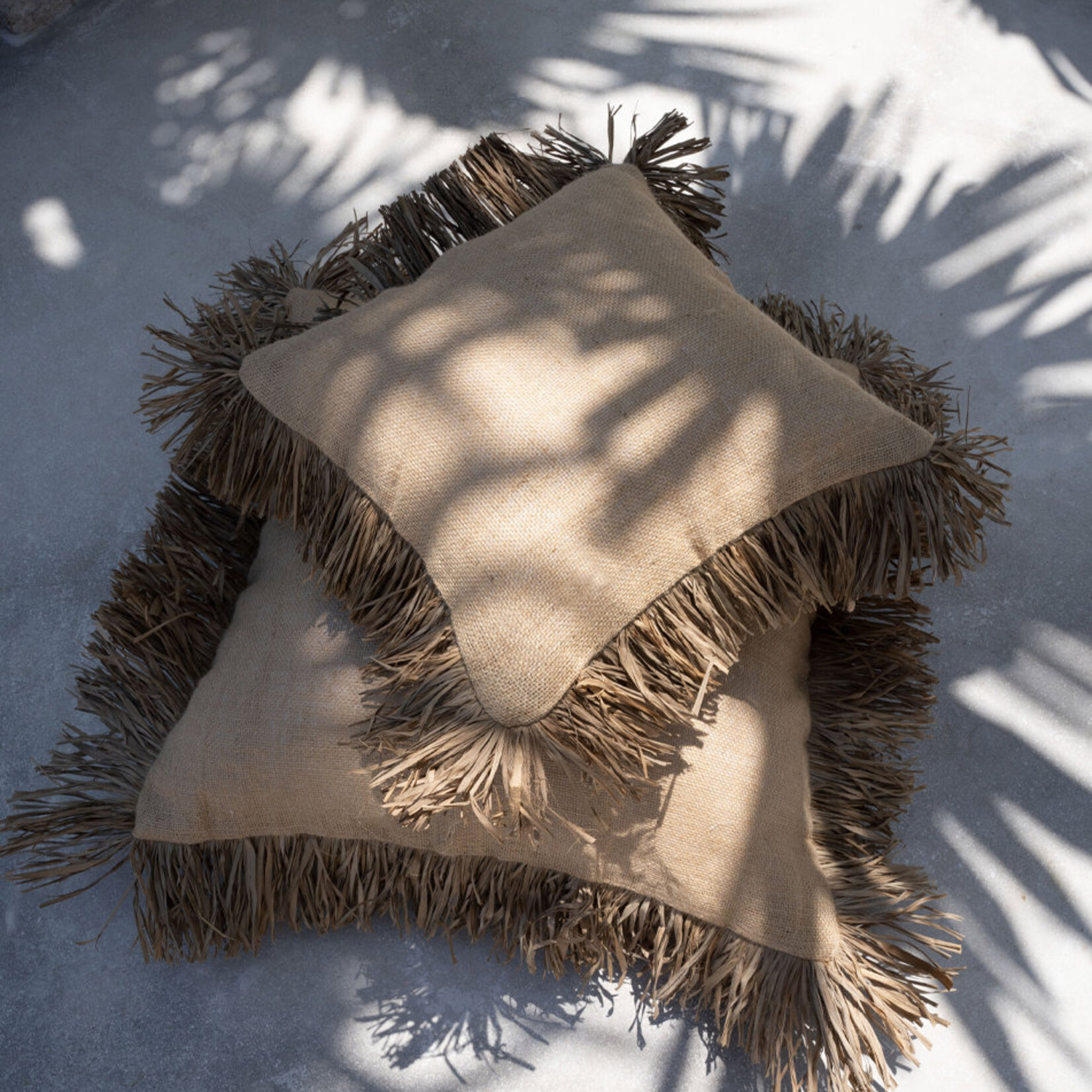 Bazar Bizar Antwerp The Jute Bonita Cushion Cover - Natural - 40x40