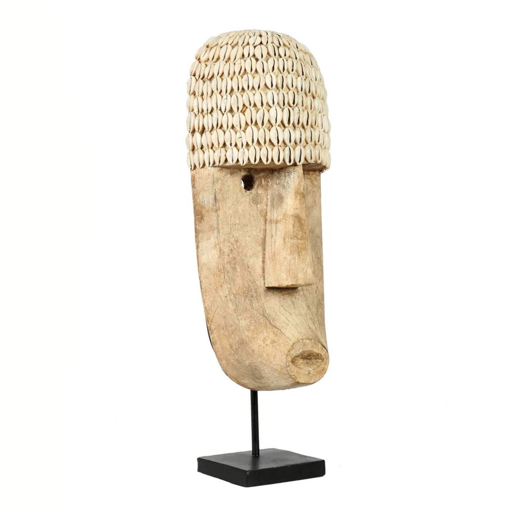 Bazar Bizar Antwerp The Cowrie Mask on Stand - Large