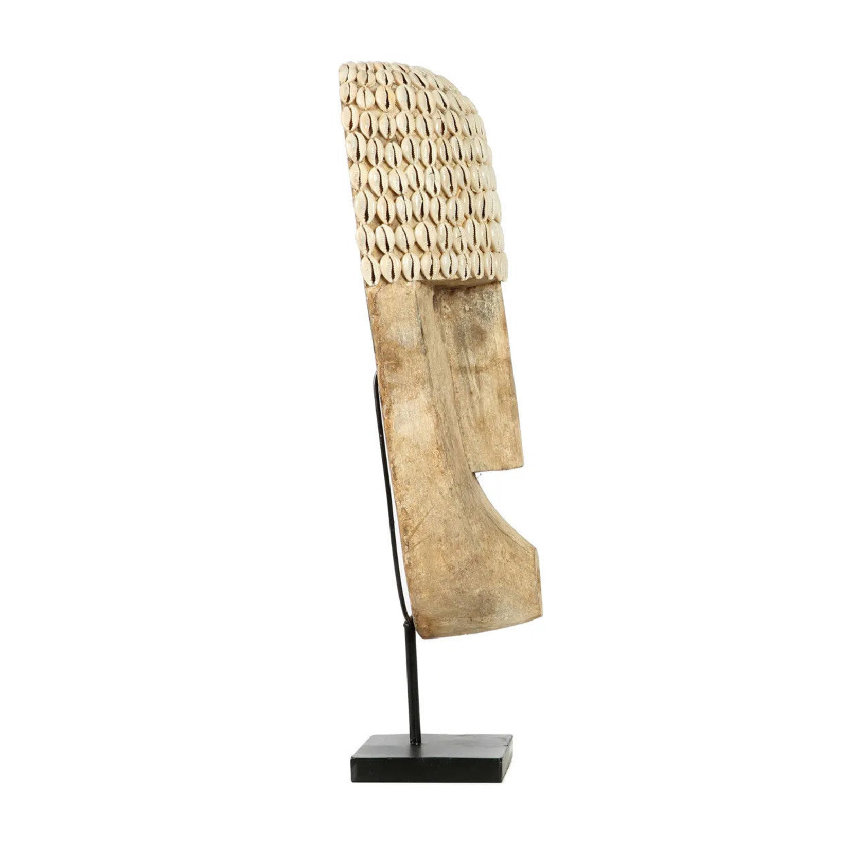 Bazar Bizar Antwerp The Cowrie Mask on Stand - Large