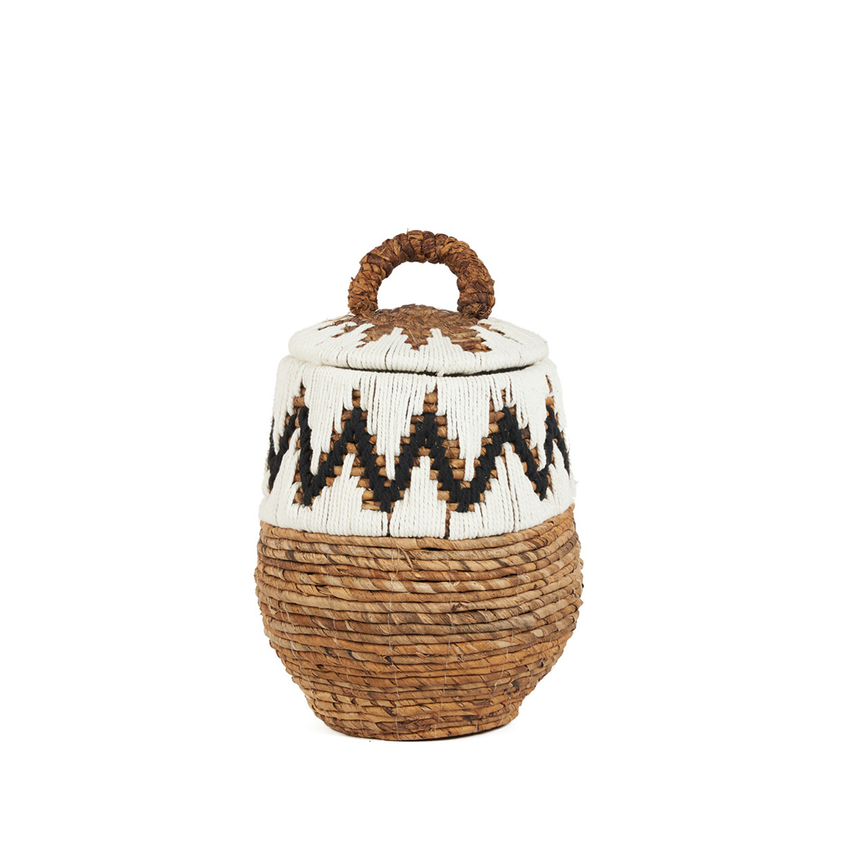 Bazar Bizar Antwerp The Little Bay Beach Basket - Natural White - S