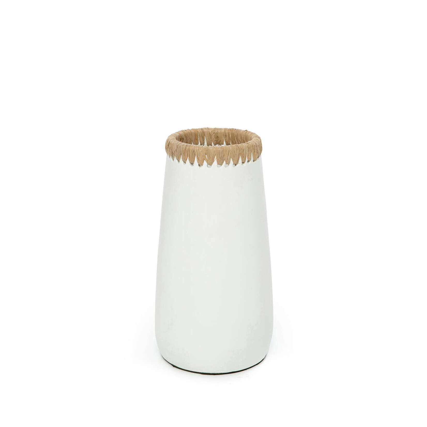 Bazar Bizar Antwerp The Sneaky Vase - White Natural - M