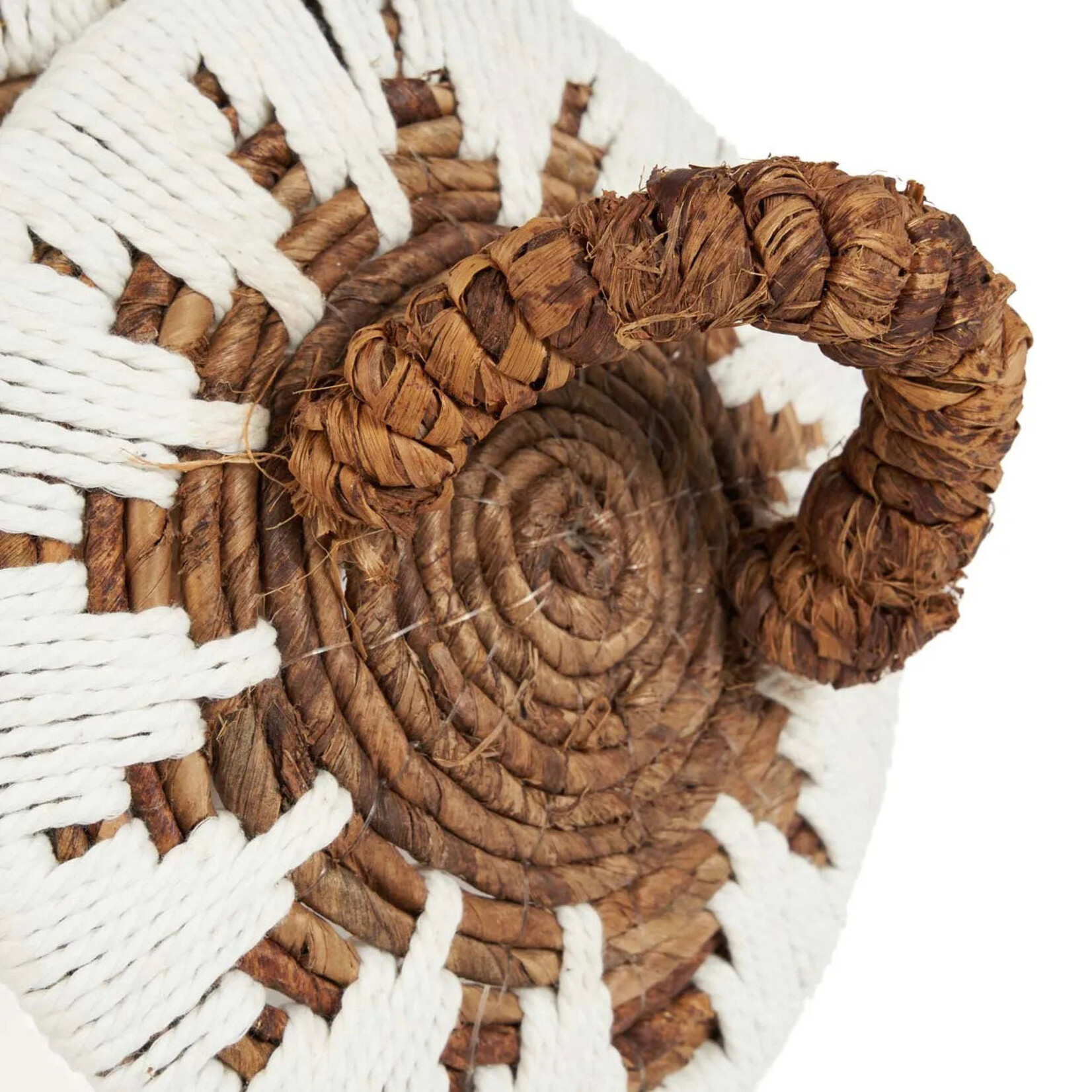 Bazar Bizar Antwerp The Little Bay Beach Basket - Natural White - S