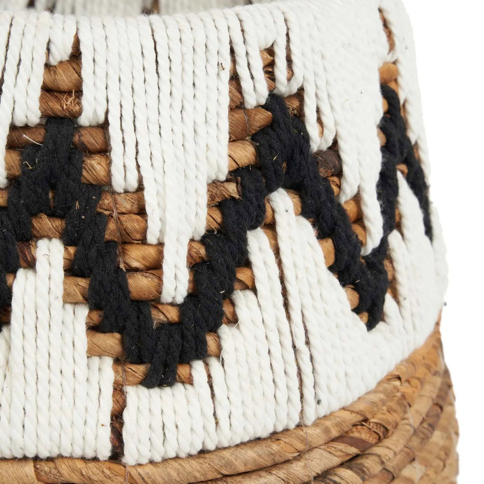 Bazar Bizar Antwerp The Little Bay Beach Basket - Natural White - S