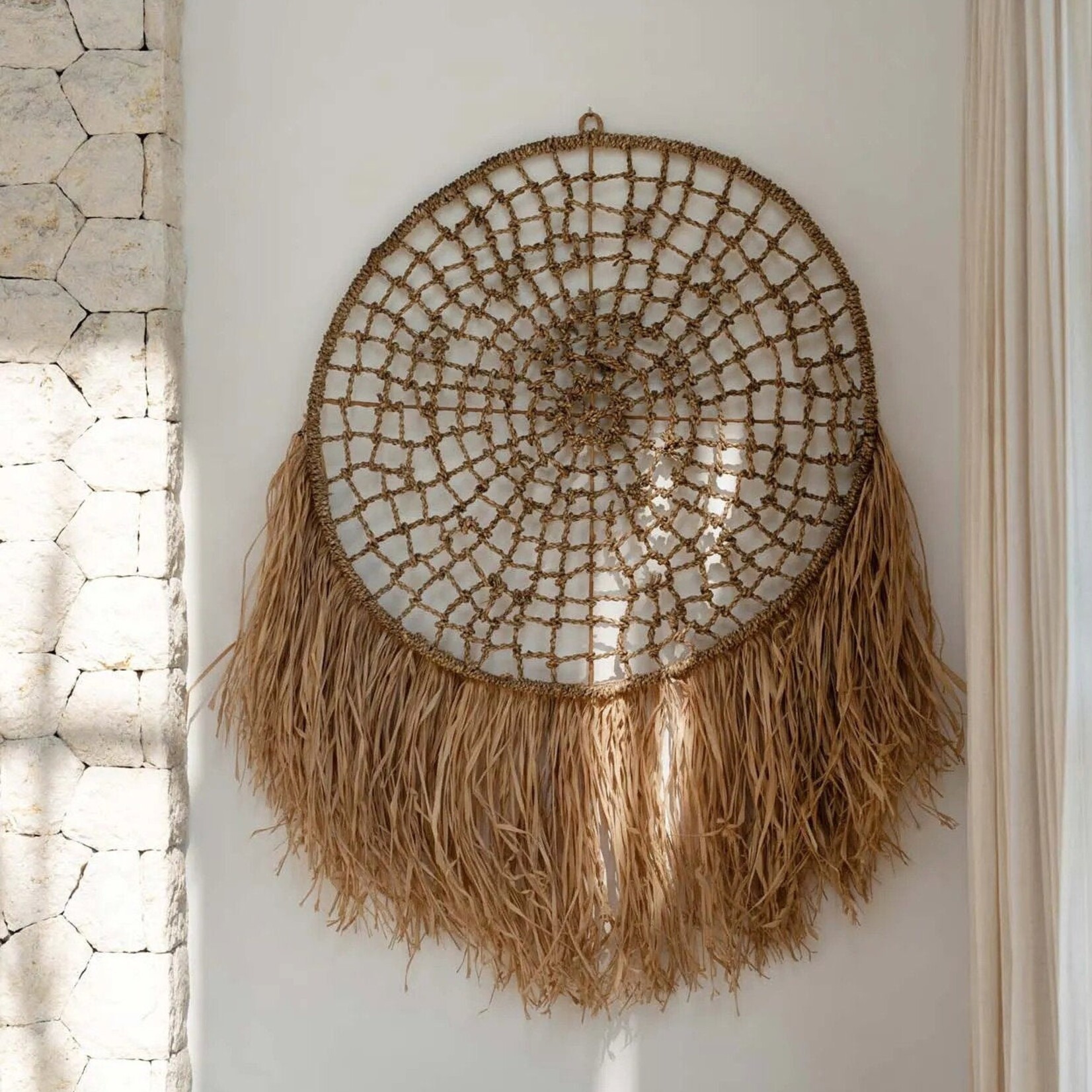 Bazar Bizar The Raffia Dreamcatcher - Natural