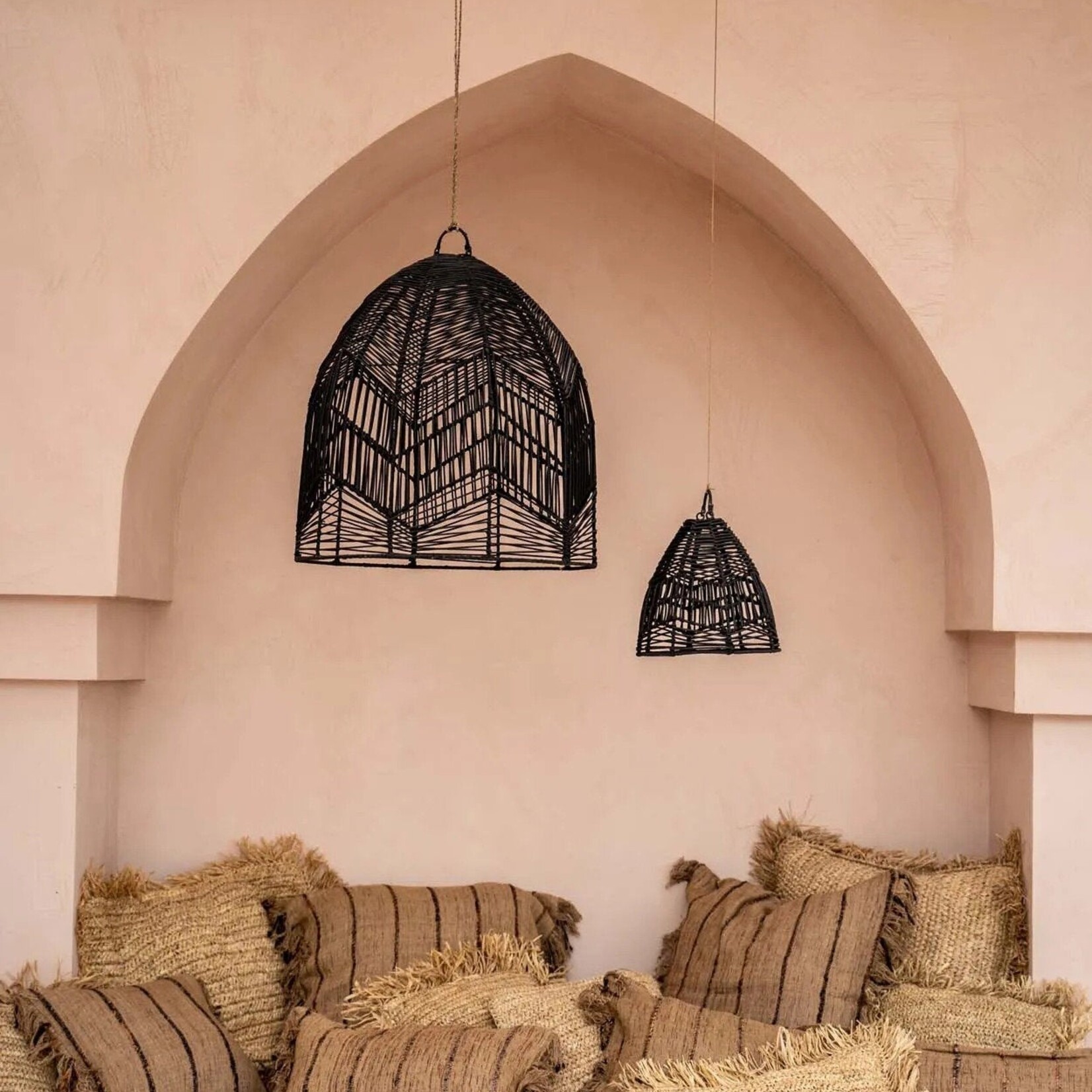 Bazar Bizar The Oh My Gee Cushion Cover - Beige Black - 40x40