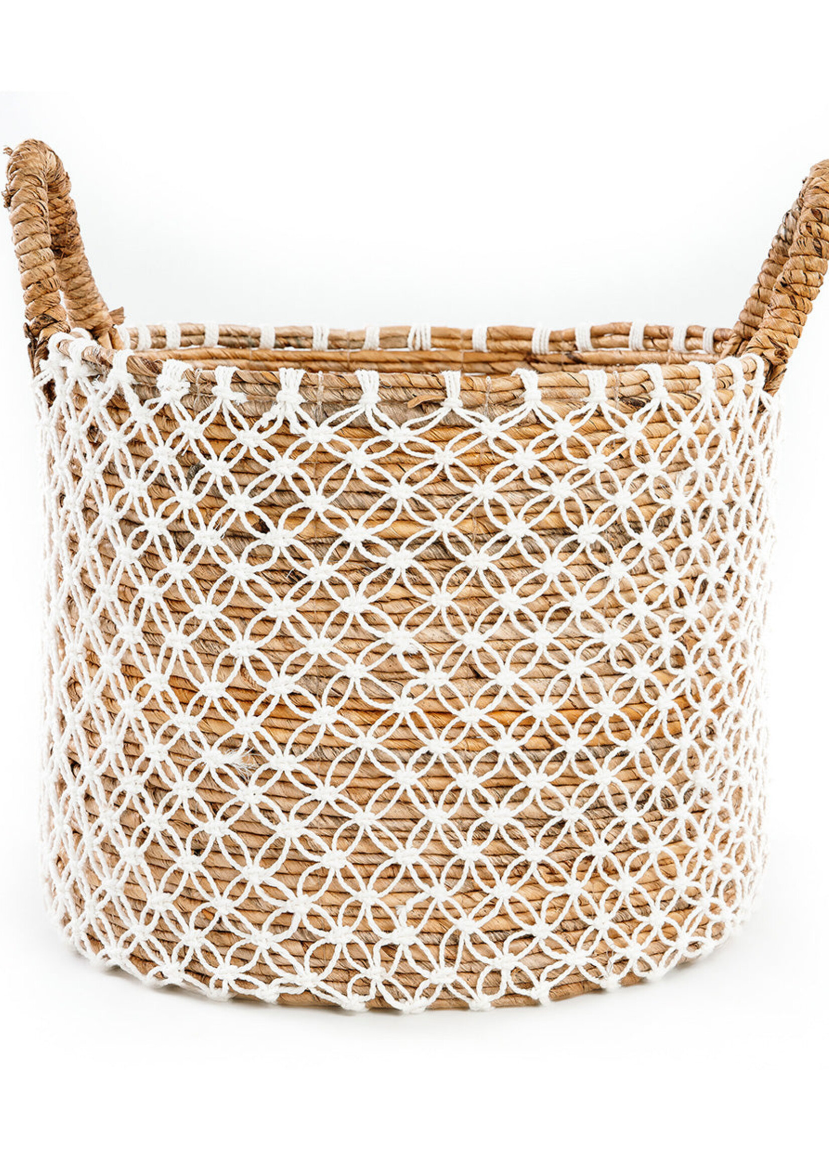 Bazar Bizar Antwerp The Crossed Stitched Macrame Basket - L