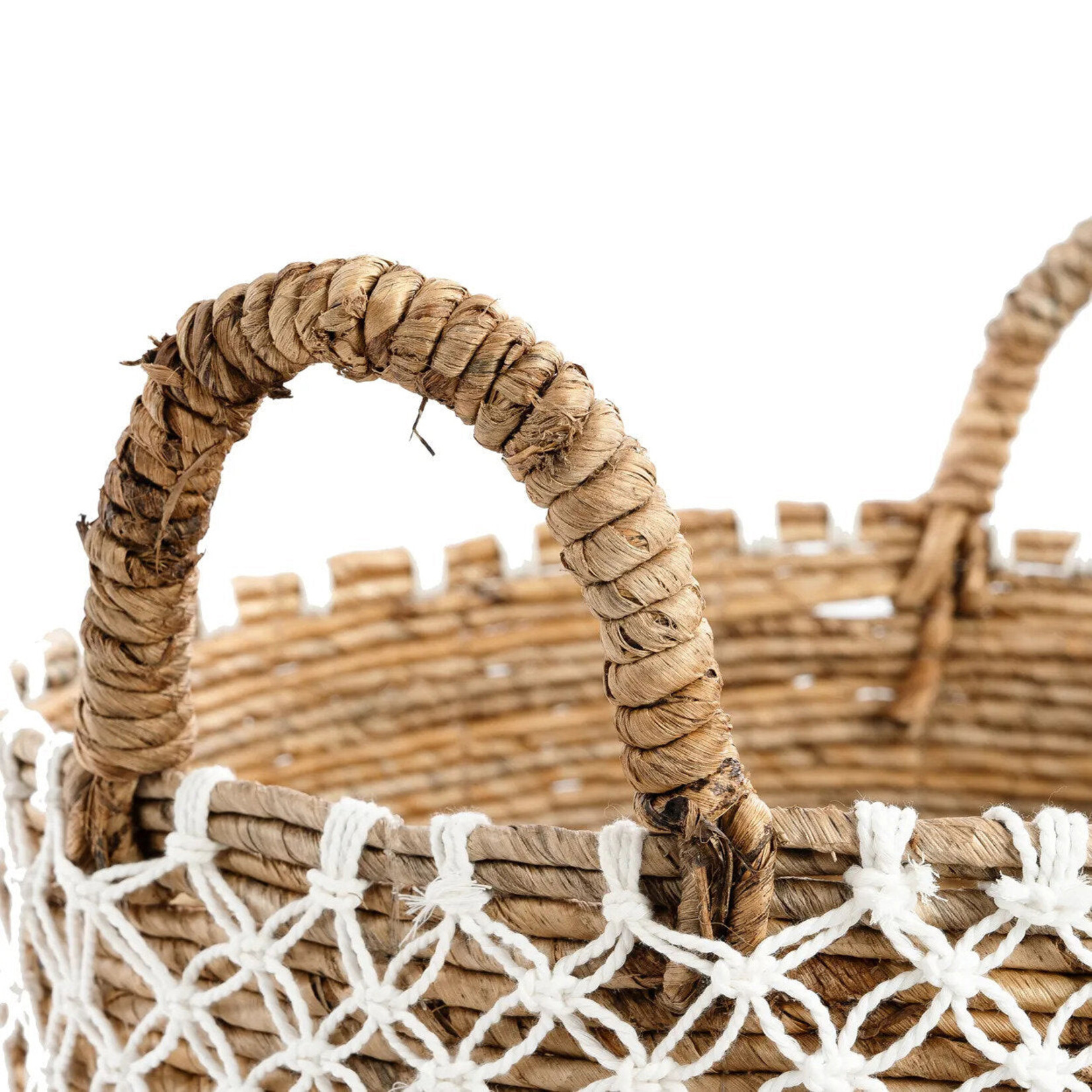 Bazar Bizar Antwerp The Crossed Stitched Macrame Basket - L