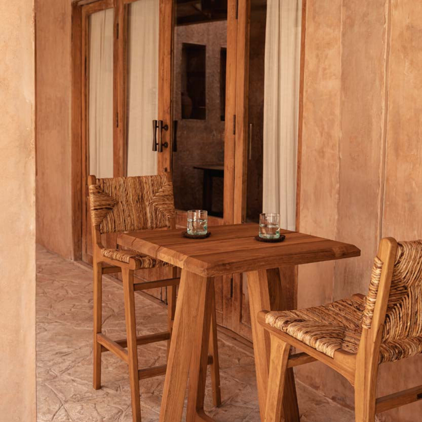 Bazar Bizar Antwerp The Puquta Bar Stool - Natural - Indoor
