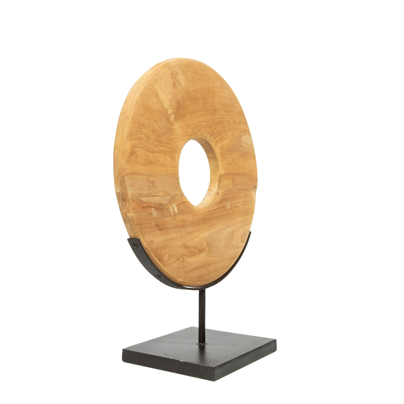 Bazar Bizar Antwerp The Teak Disc on Stand - M