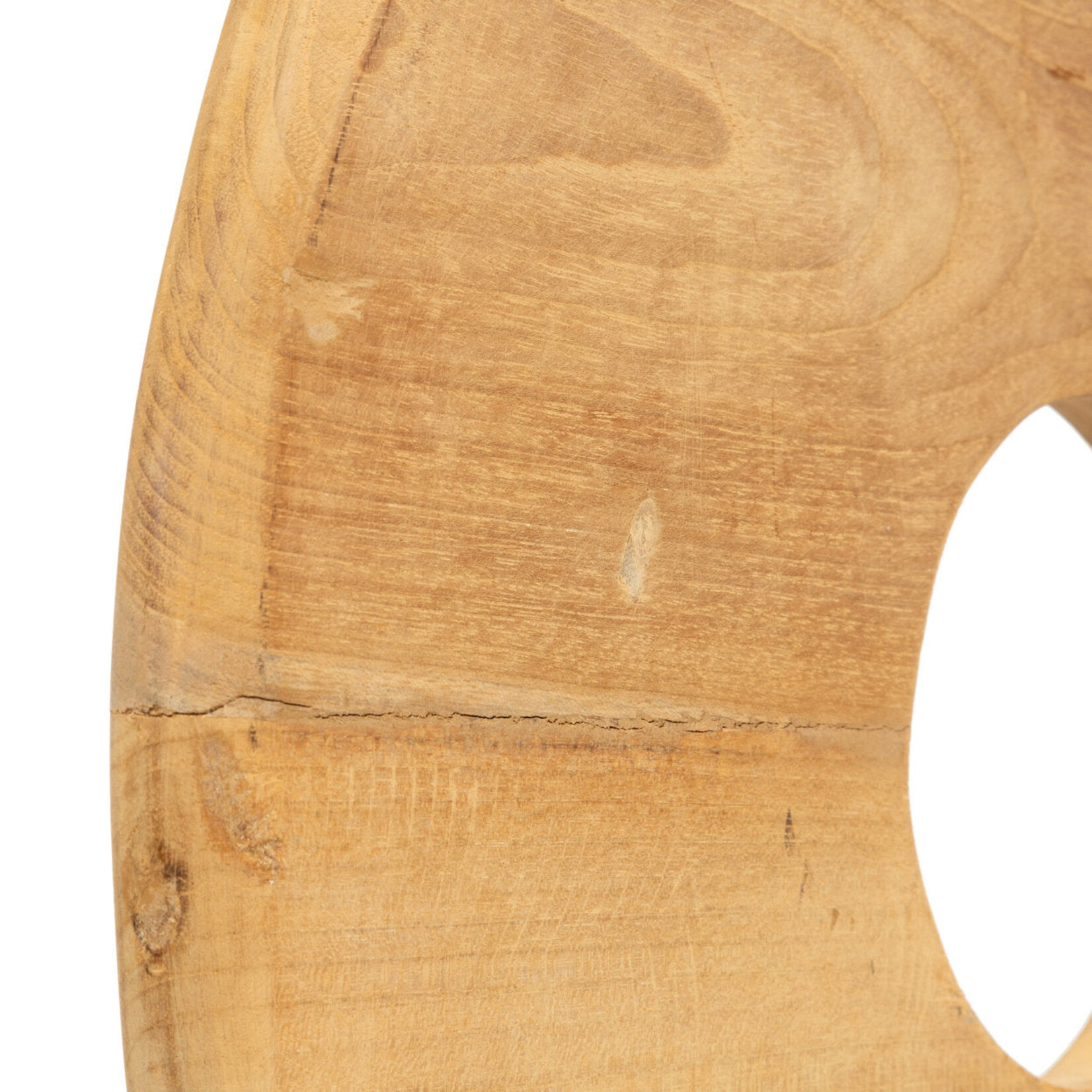 Bazar Bizar Antwerp The Teak Disc on Stand - M