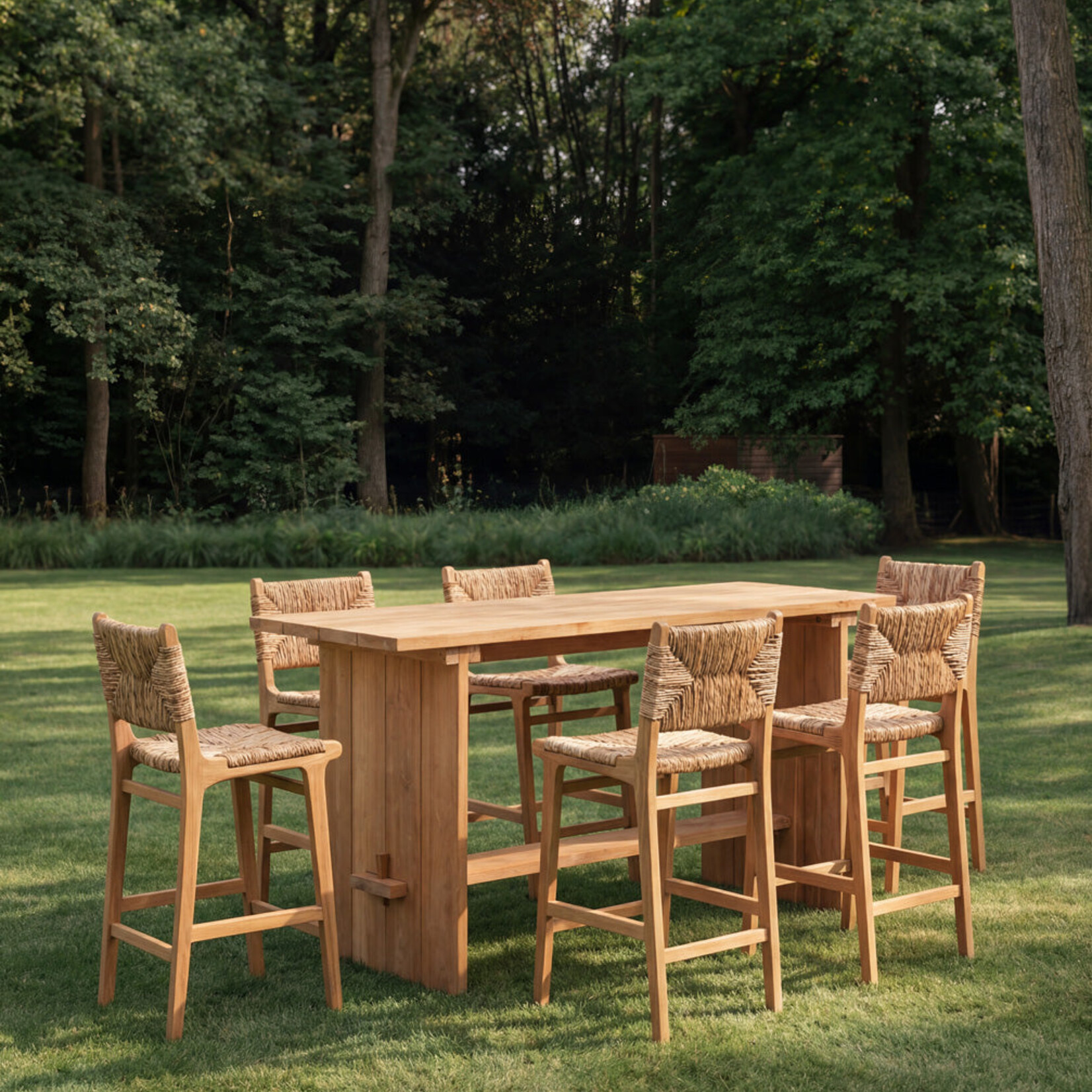 Bazar Bizar Antwerp The Puquta Bar Stool - Natural - Indoor