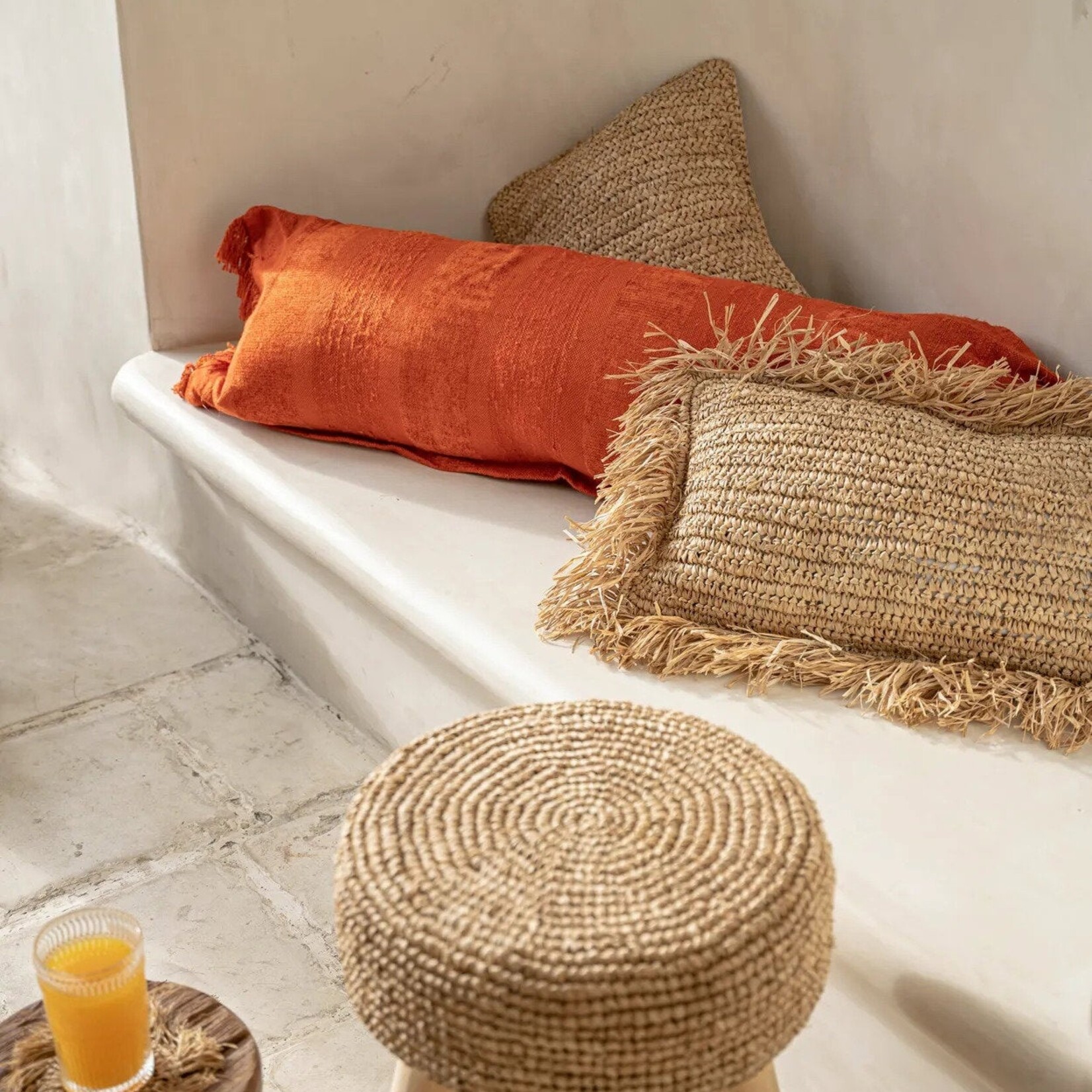 Bazar Bizar Antwerp The Oh My Gee Cushion Cover - Rust Velvet - 35x100