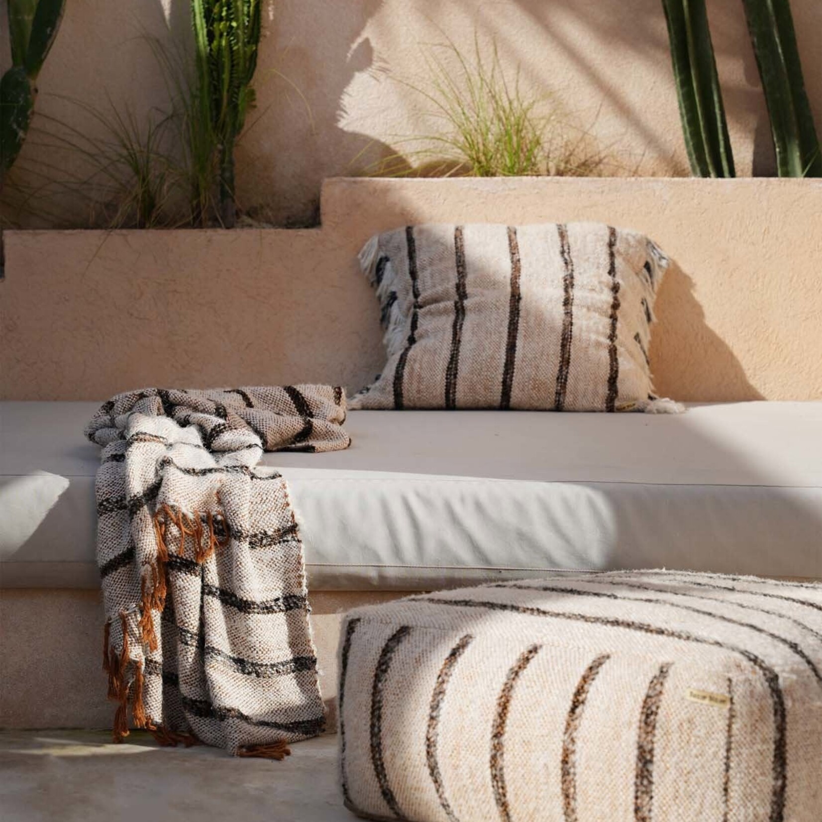 Bazar Bizar Antwerp The Oh My Gee Cushion Cover - Bohemian White - 60x60