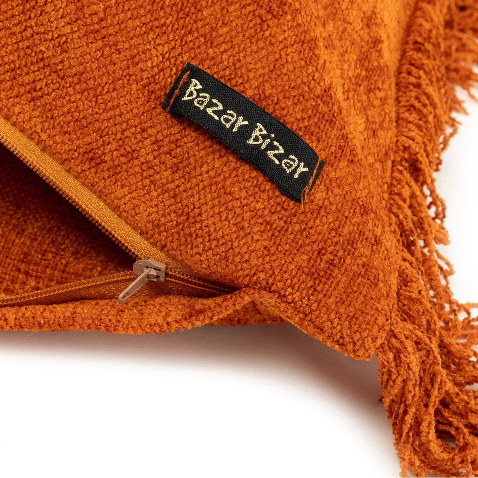 Bazar Bizar Antwerp The Oh My Gee Cushion Cover - Rust Velvet - 35x100