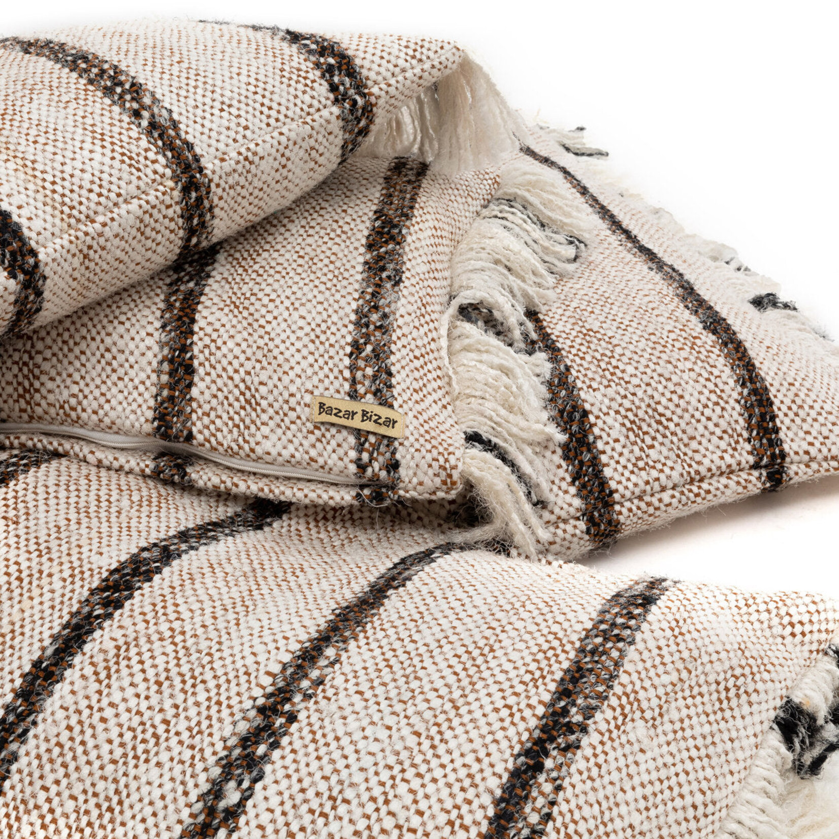 Bazar Bizar Antwerp The Oh My Gee Cushion Cover - Bohemian White - 60x60