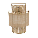 Bazar Bizar Antwerp The Bolly Jute Wall Lamp - Natural - M