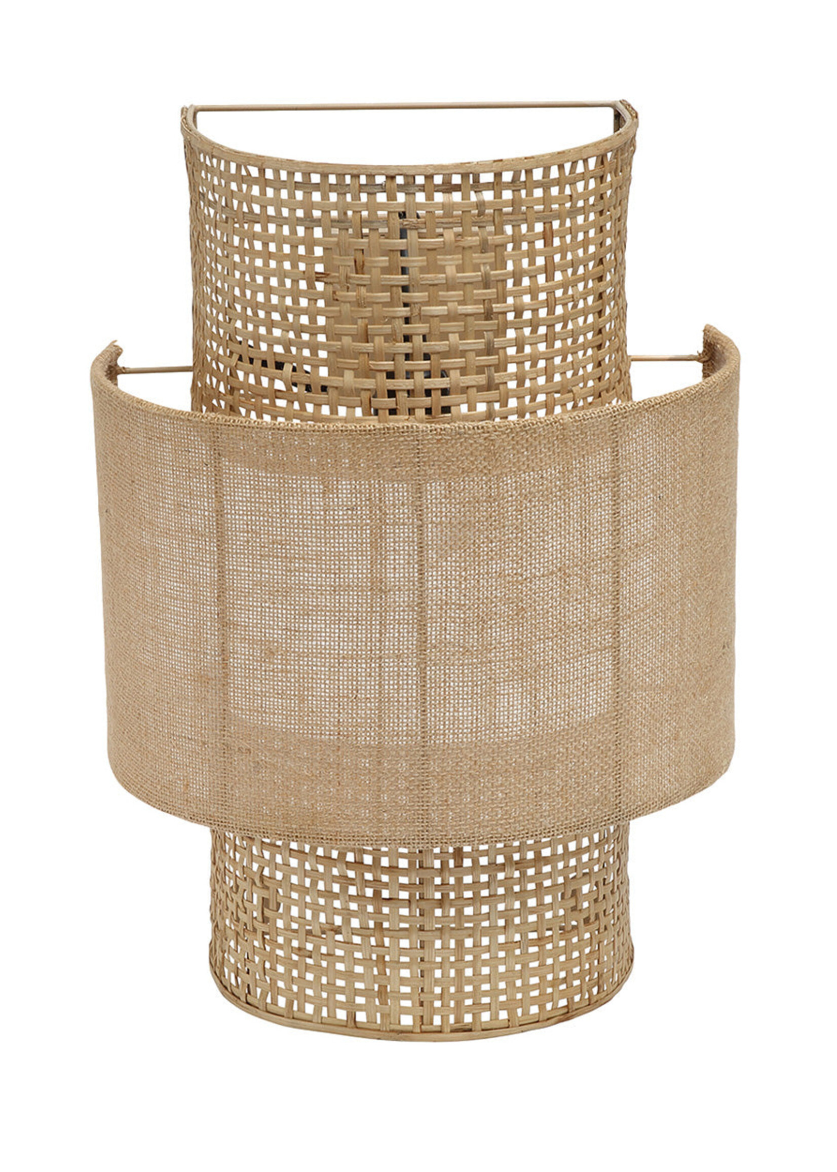 Bazar Bizar Antwerp The Bolly Jute Wall Lamp - Natural - M