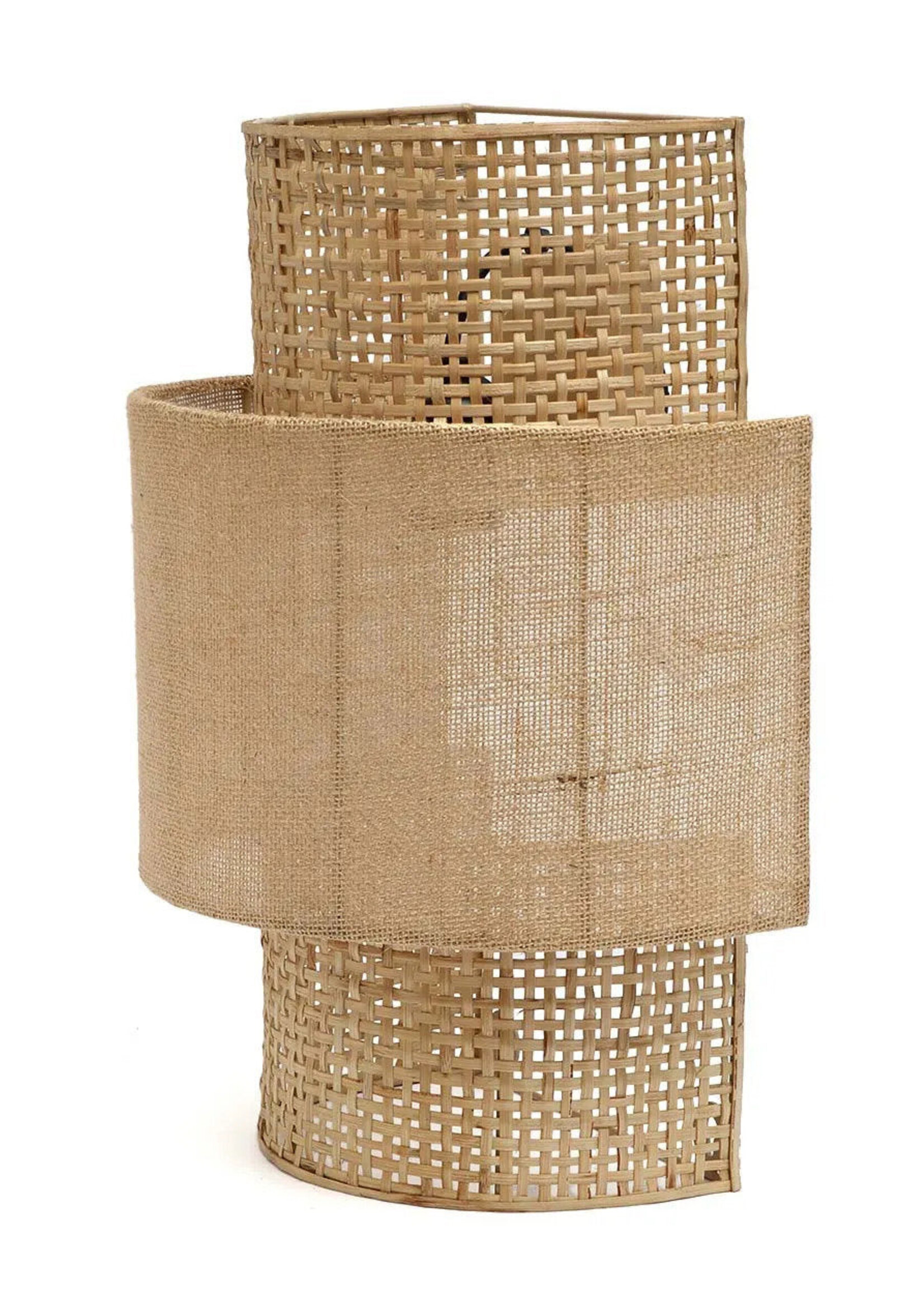 Bazar Bizar Antwerp The Bolly Jute Wall Lamp - Natural - M