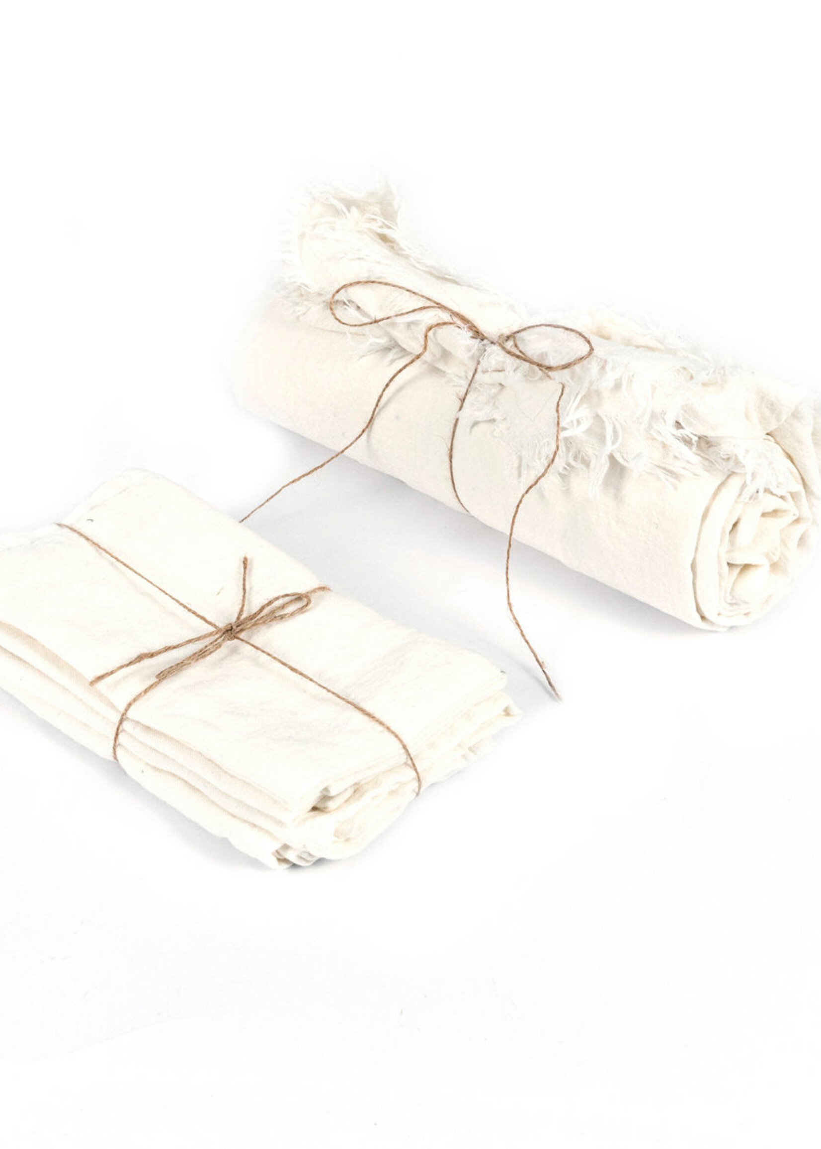Bazar Bizar Antwerp The Linen Tablecloth - White - 150x150