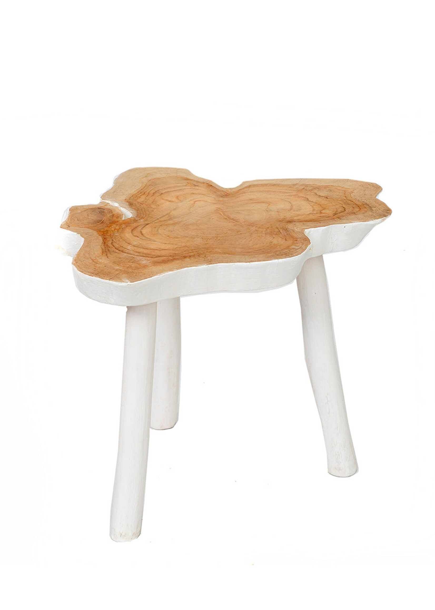 Bazar Bizar Antwerp The Organic Side Table - Natural White