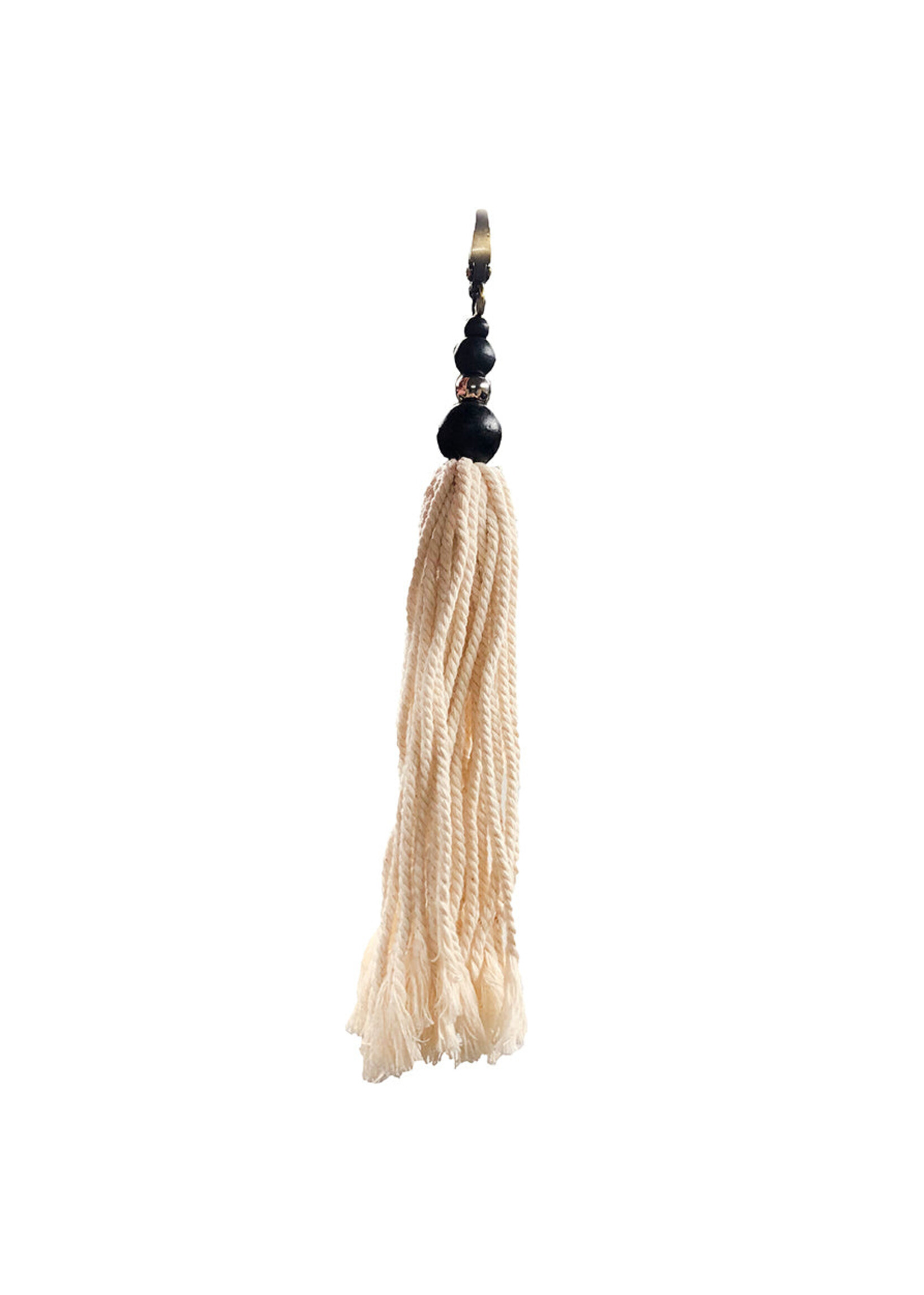 Bazar Bizar Antwerp The Cotton Wood Keychain - Natural Black