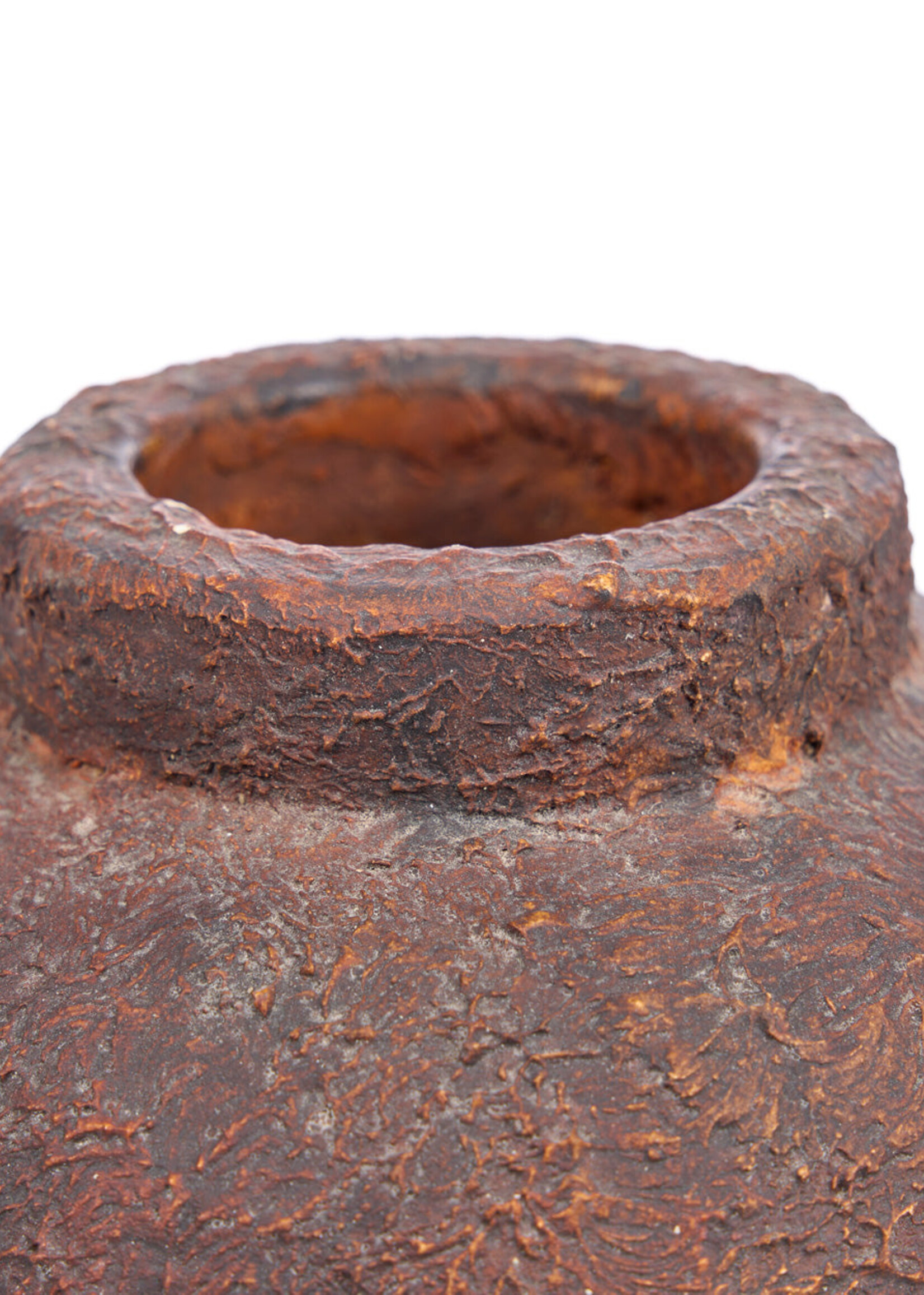 Bazar Bizar Antwerp The Clay Echo Vase - Burgundy - S