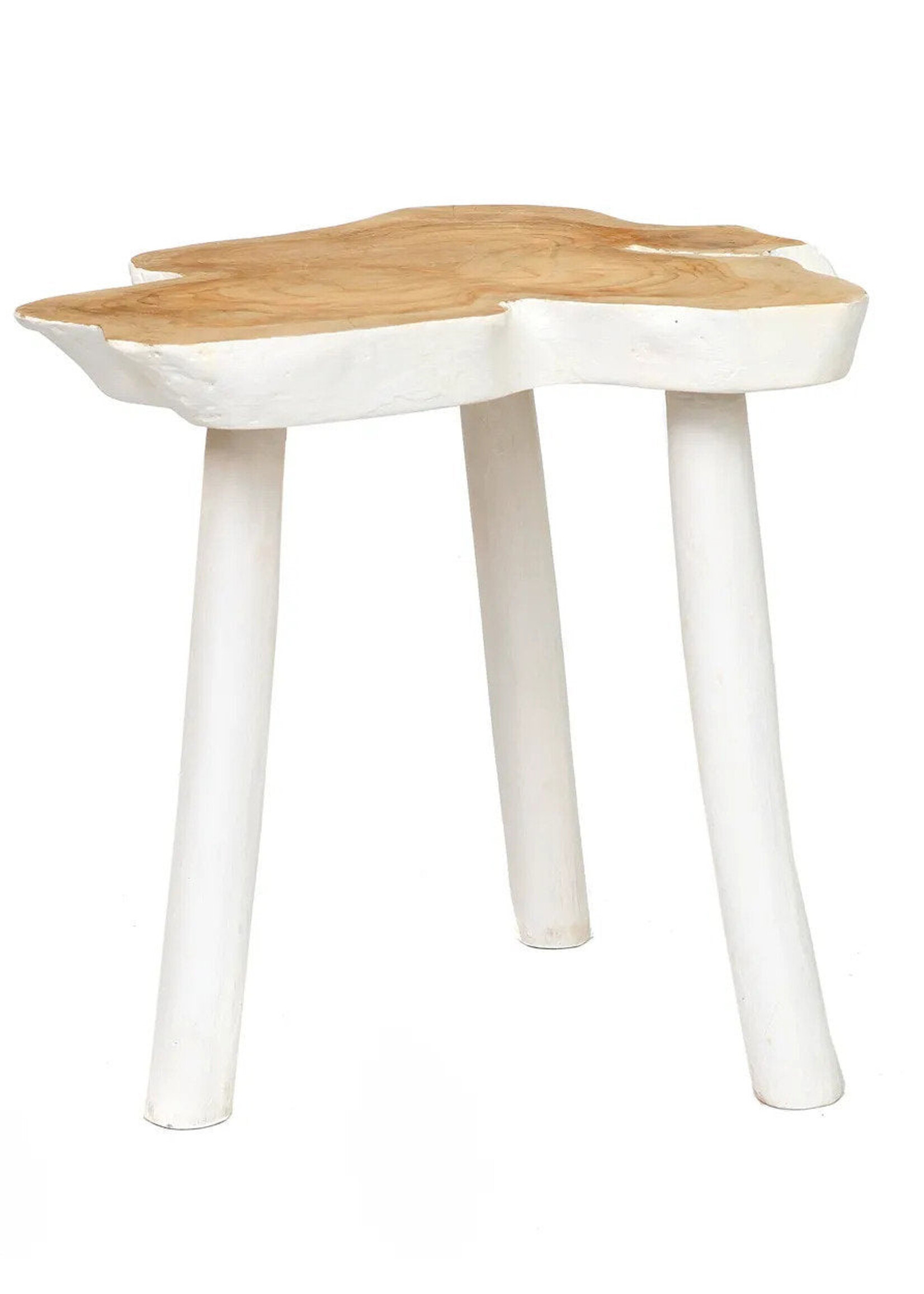 Bazar Bizar Antwerp The Organic Side Table - Natural White