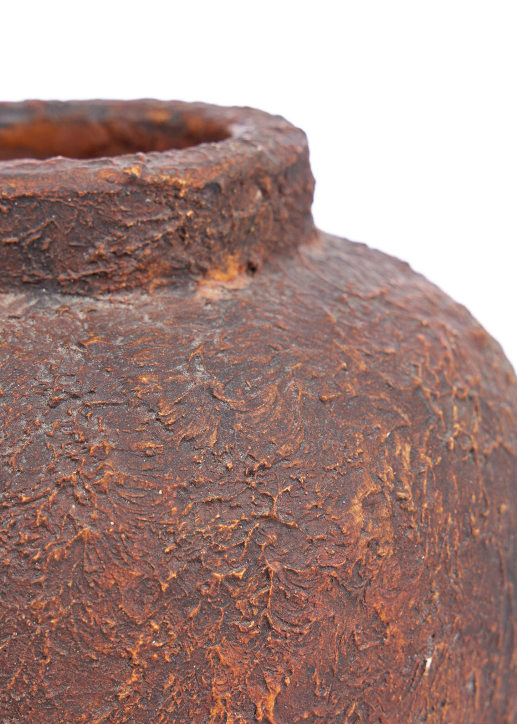 Bazar Bizar Antwerp The Clay Echo Vase - Burgundy - S