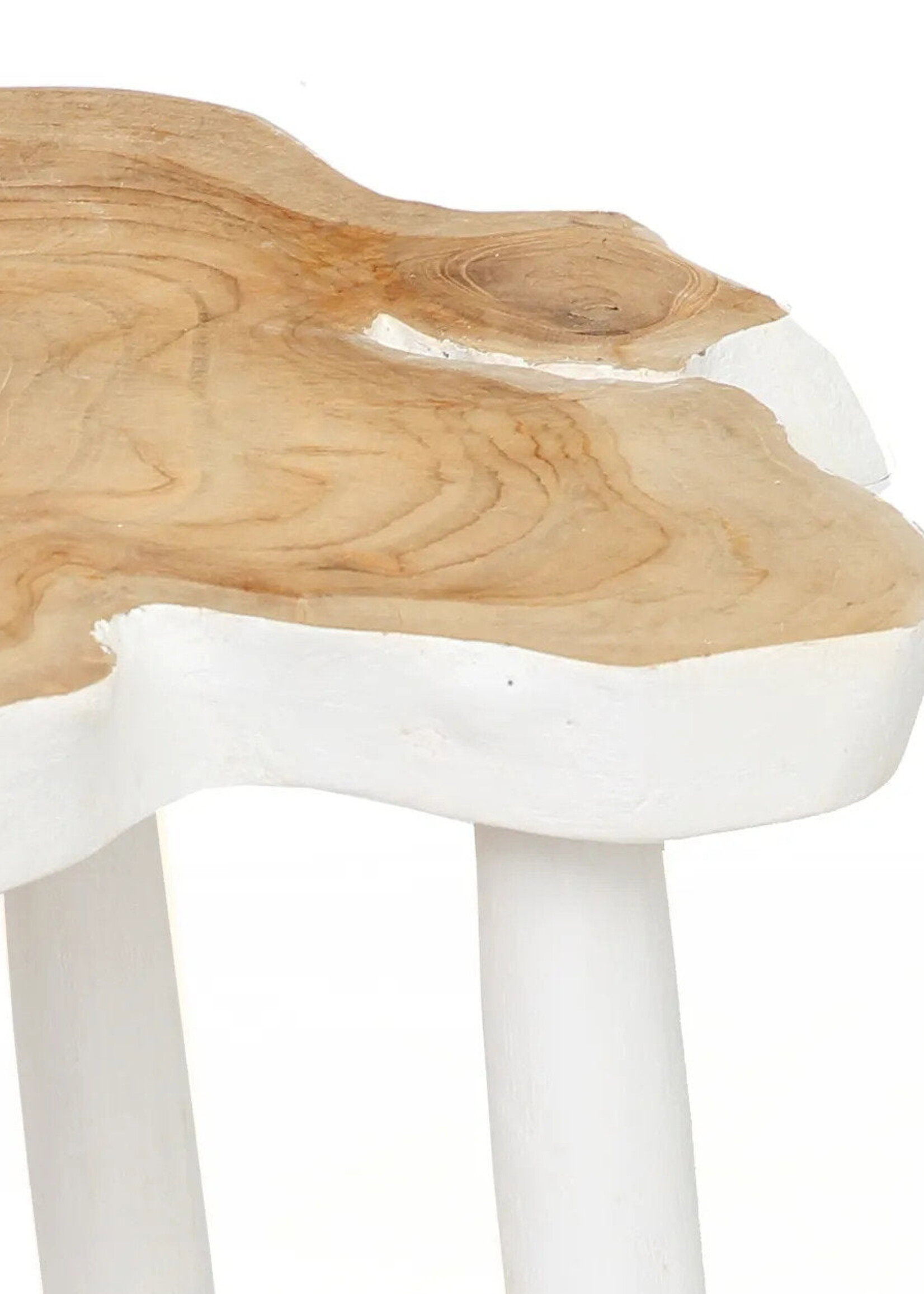 Bazar Bizar Antwerp The Organic Side Table - Natural White