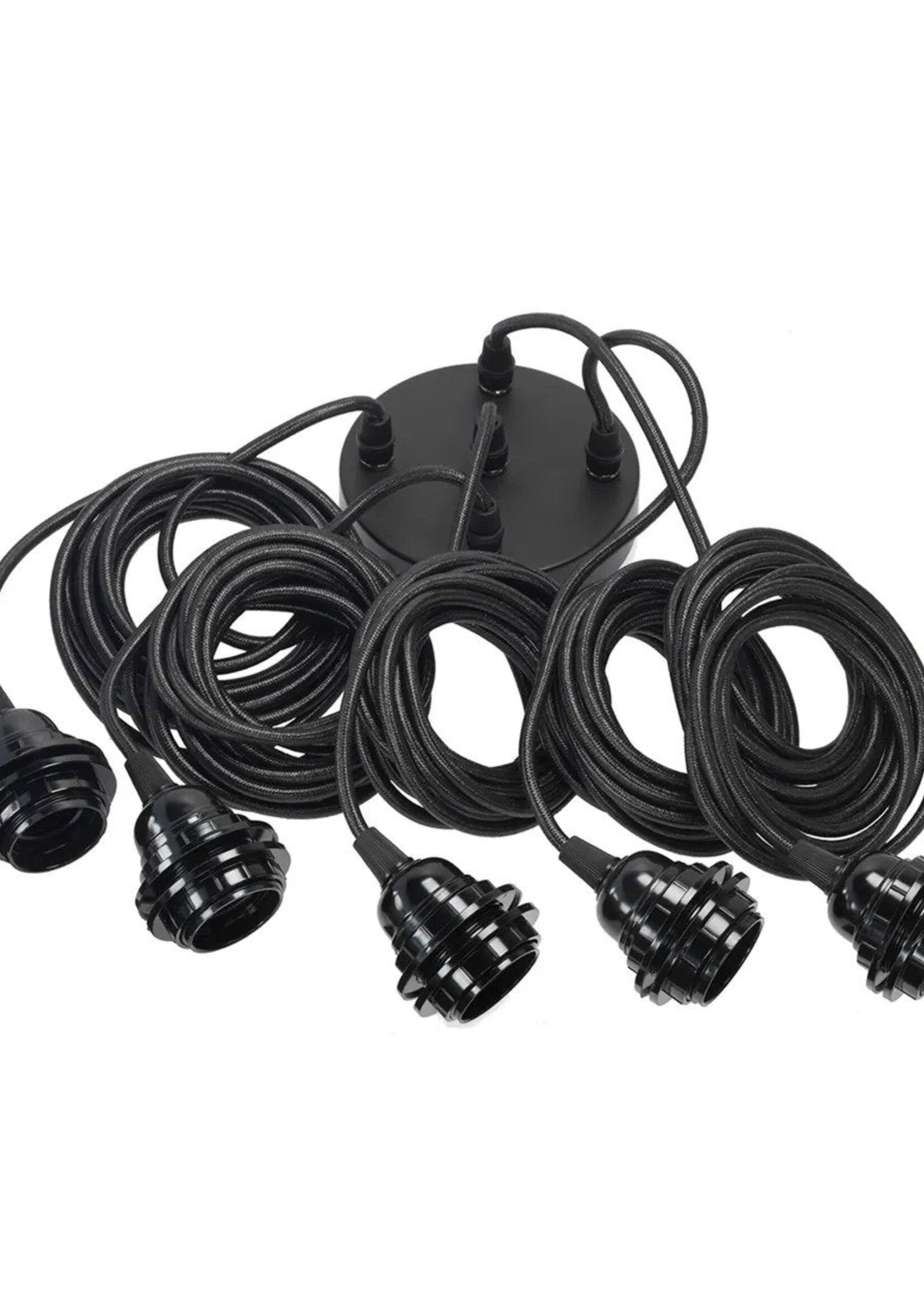Bazar Bizar Antwerp Fitting Lamps Ceiling - Black - 5 Fittings
