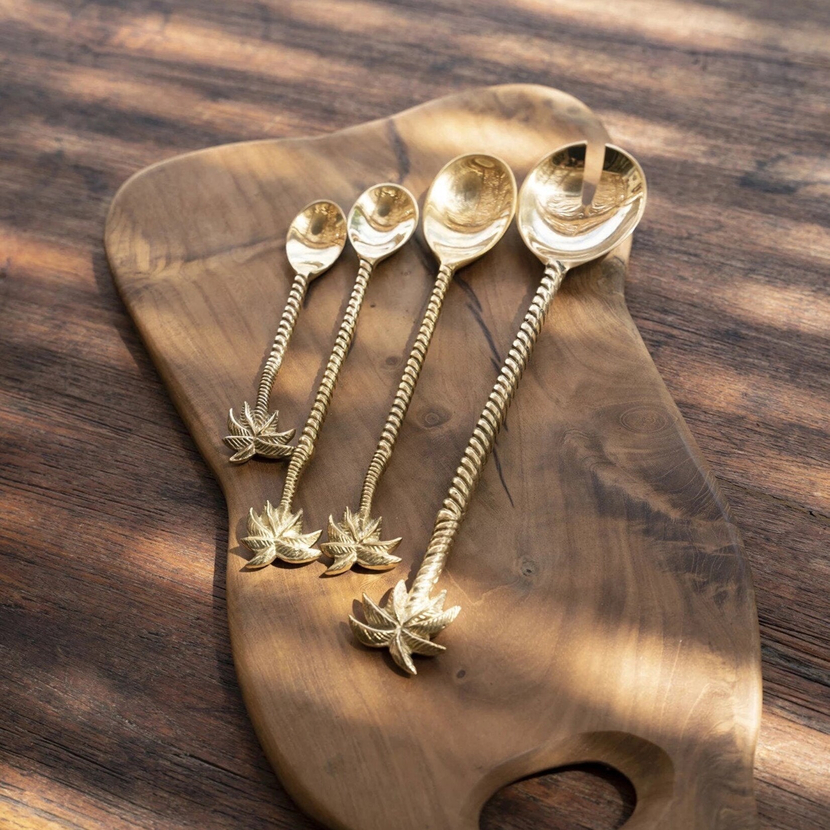 Bazar Bizar Antwerp The Palm Tree Long Spoon - Gold