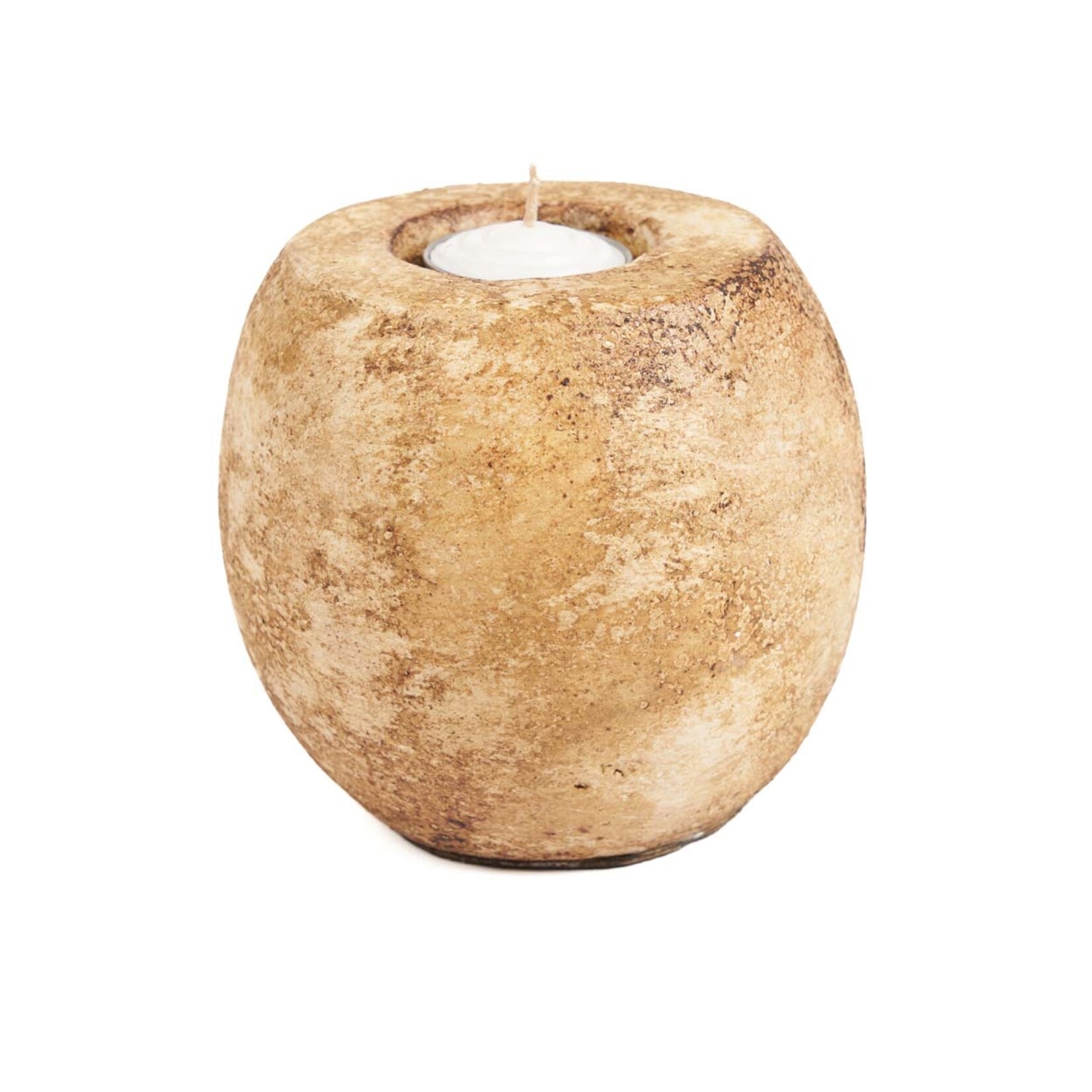 Bazar Bizar Antwerp The Cavestone Candle Holder - Cream